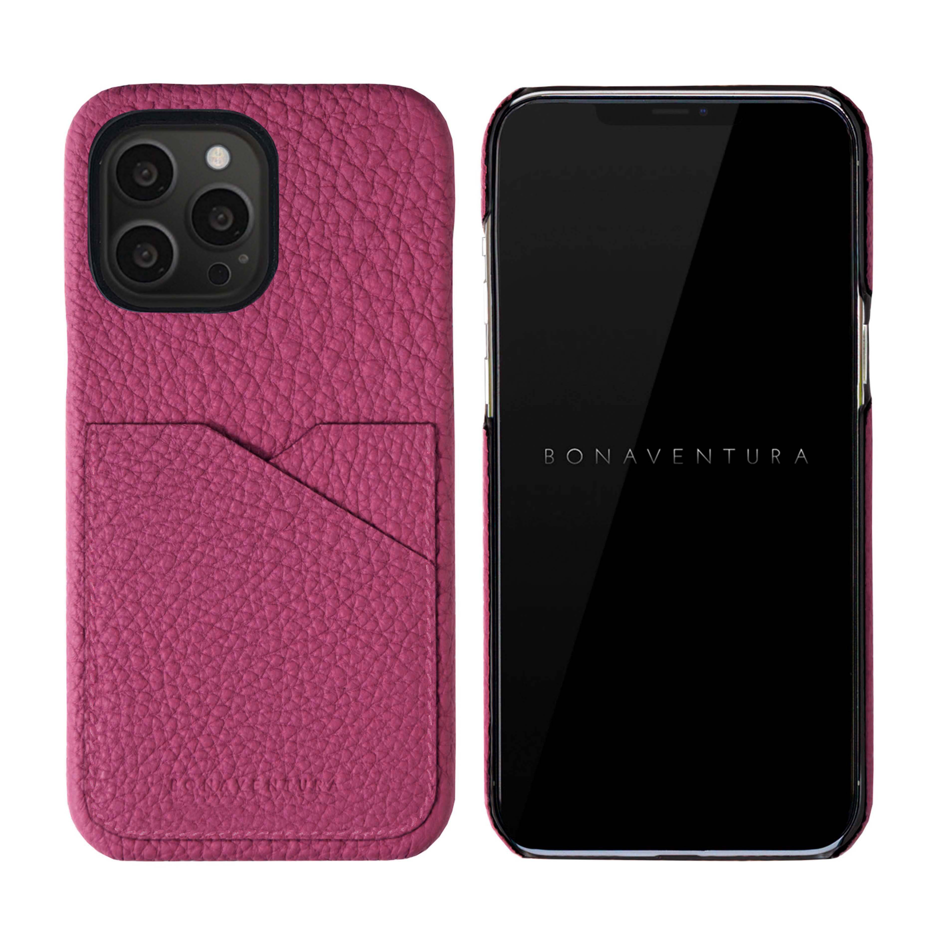 iPhone 13 Pro Back Cover Case Shrink Leather (Anemone Purple)