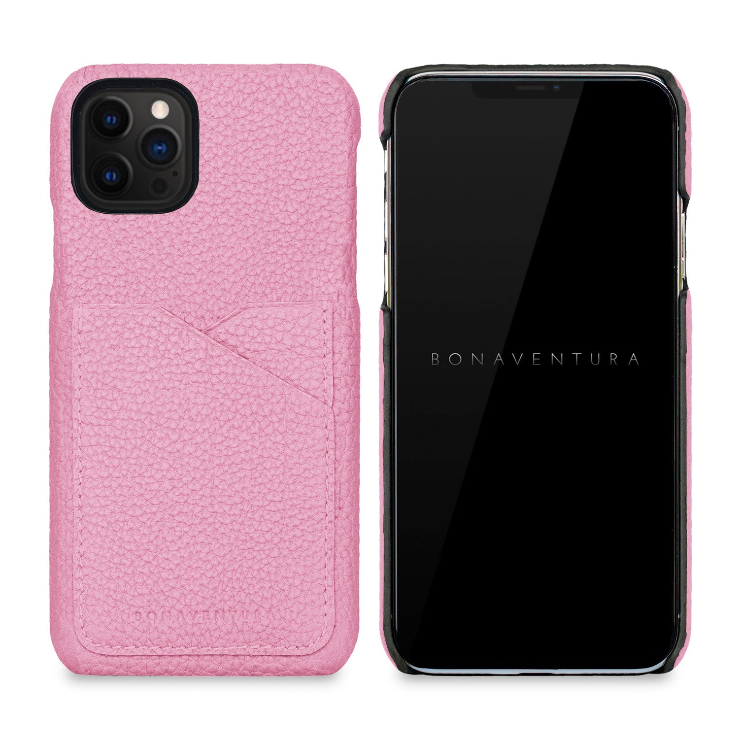 iPhone 13 Pro Back Cover Case Shrink Leather (Taffy Pink)