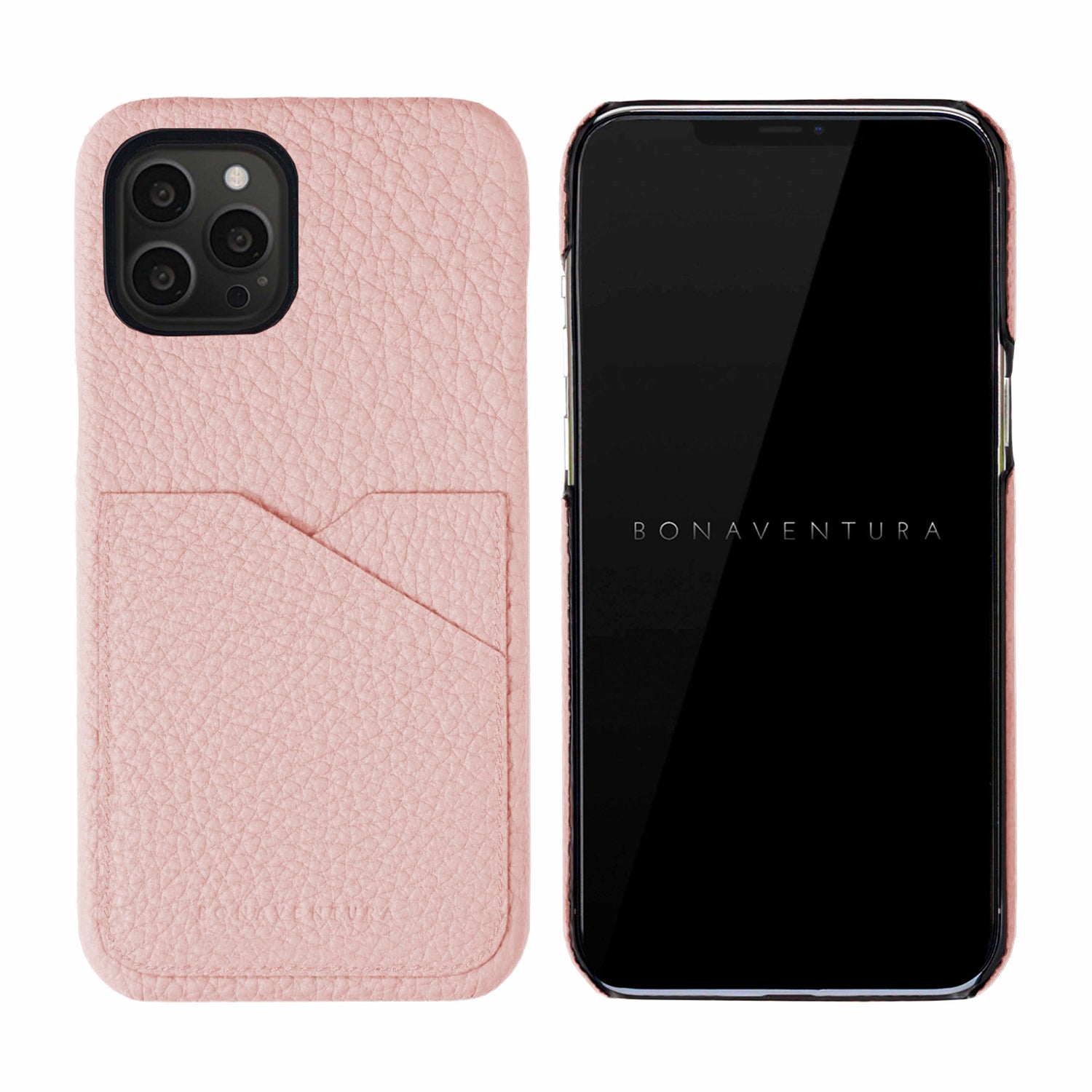 iPhone 13 Pro Max Back Cover Case Shrink Leather (Sakura Pink)
