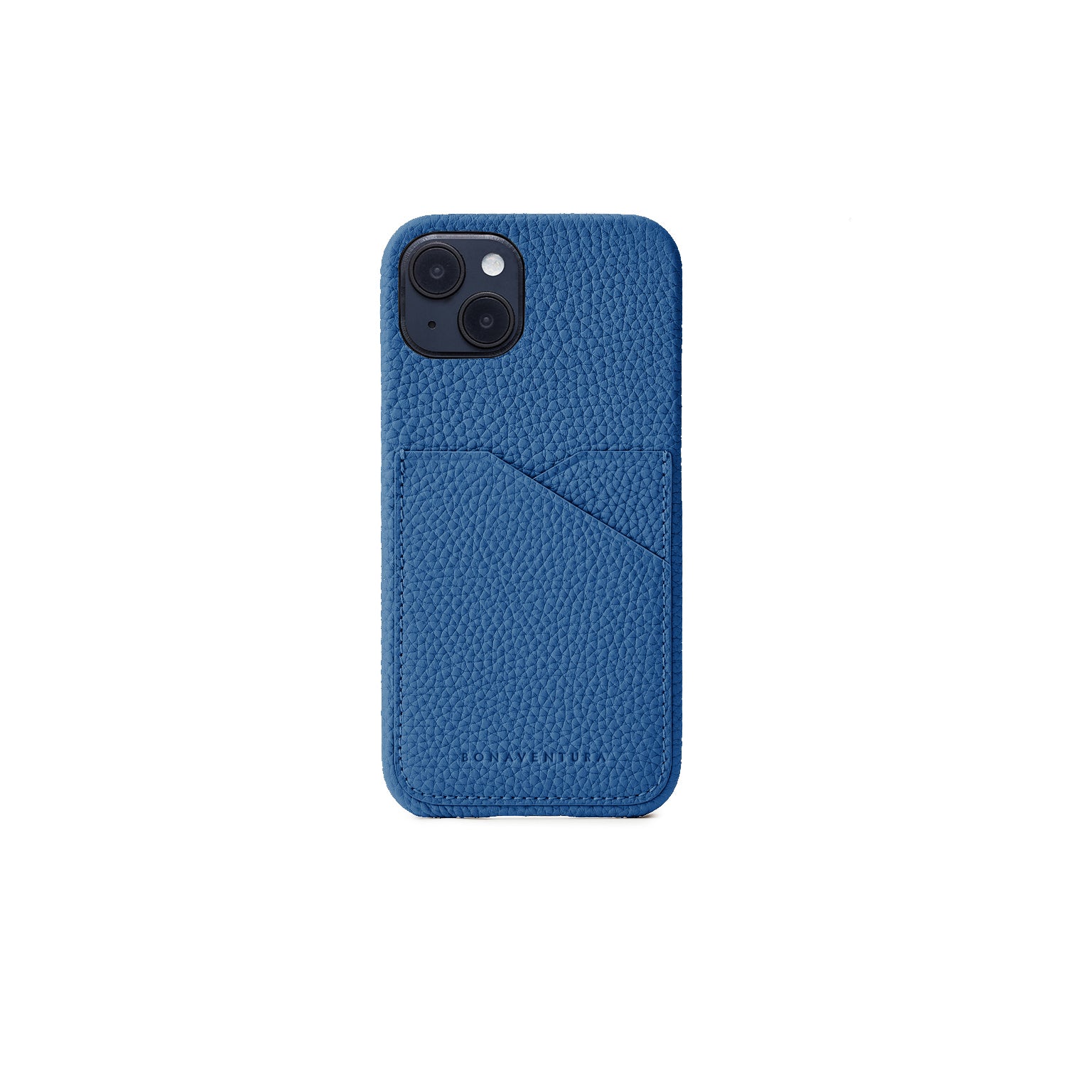 SAVOIA × BONAVENTURA iPhone 14 Back Cover Case Shrink Leather (Savoia Blue)