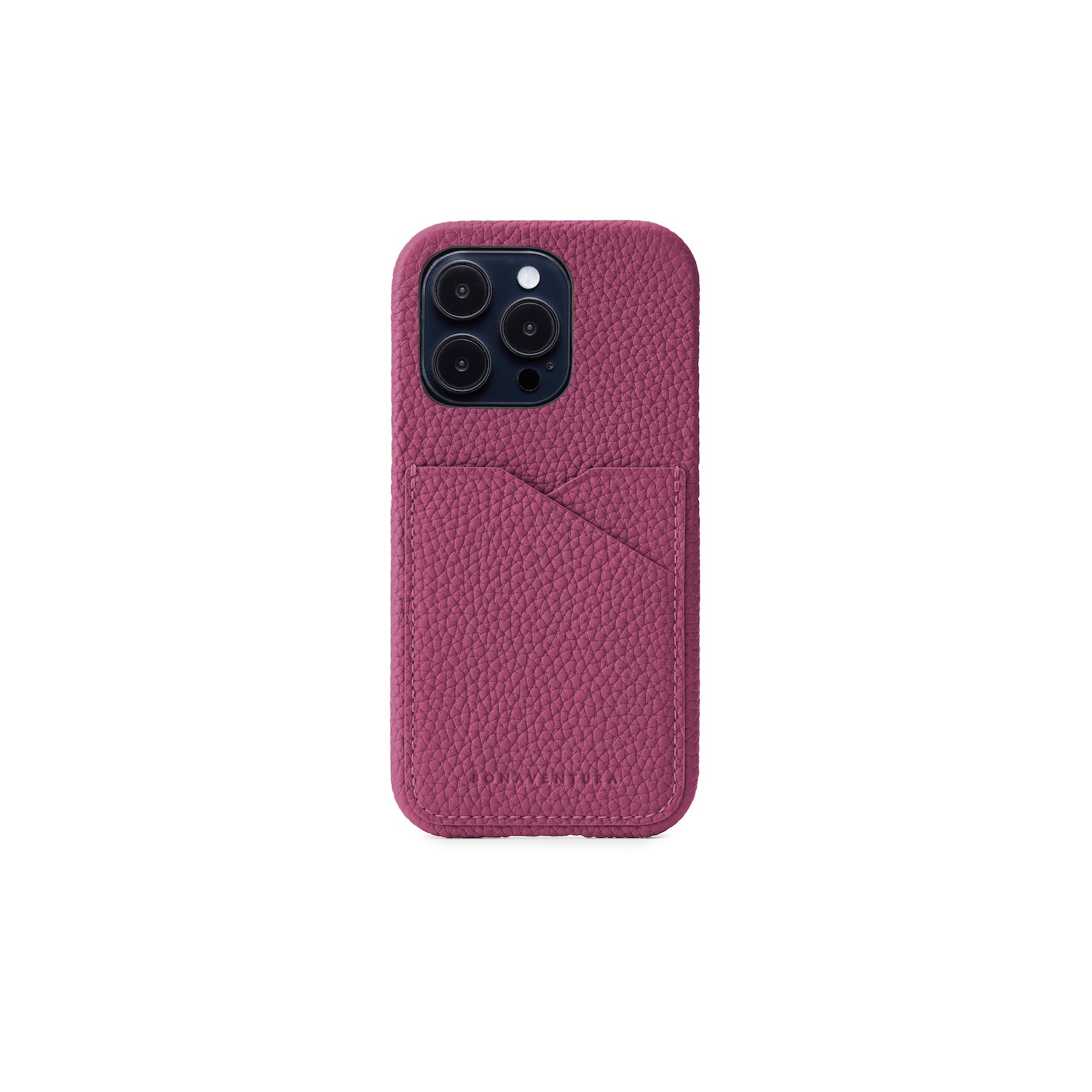 iPhone 14 Pro Back Cover Case Shrink Leather (Anemone Purple)