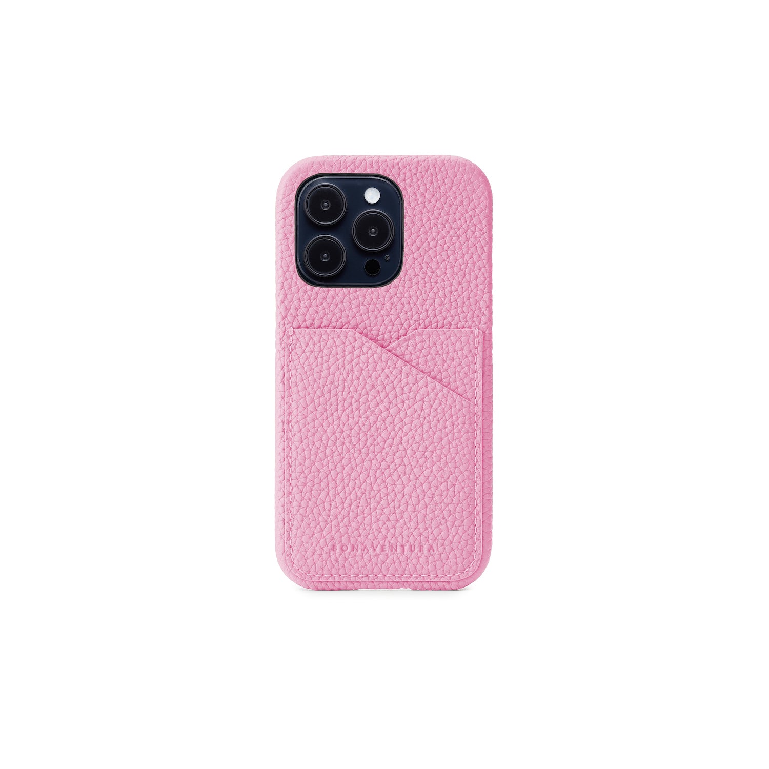 iPhone 14 Pro Back Cover Case Shrink Leather (Taffy Pink)