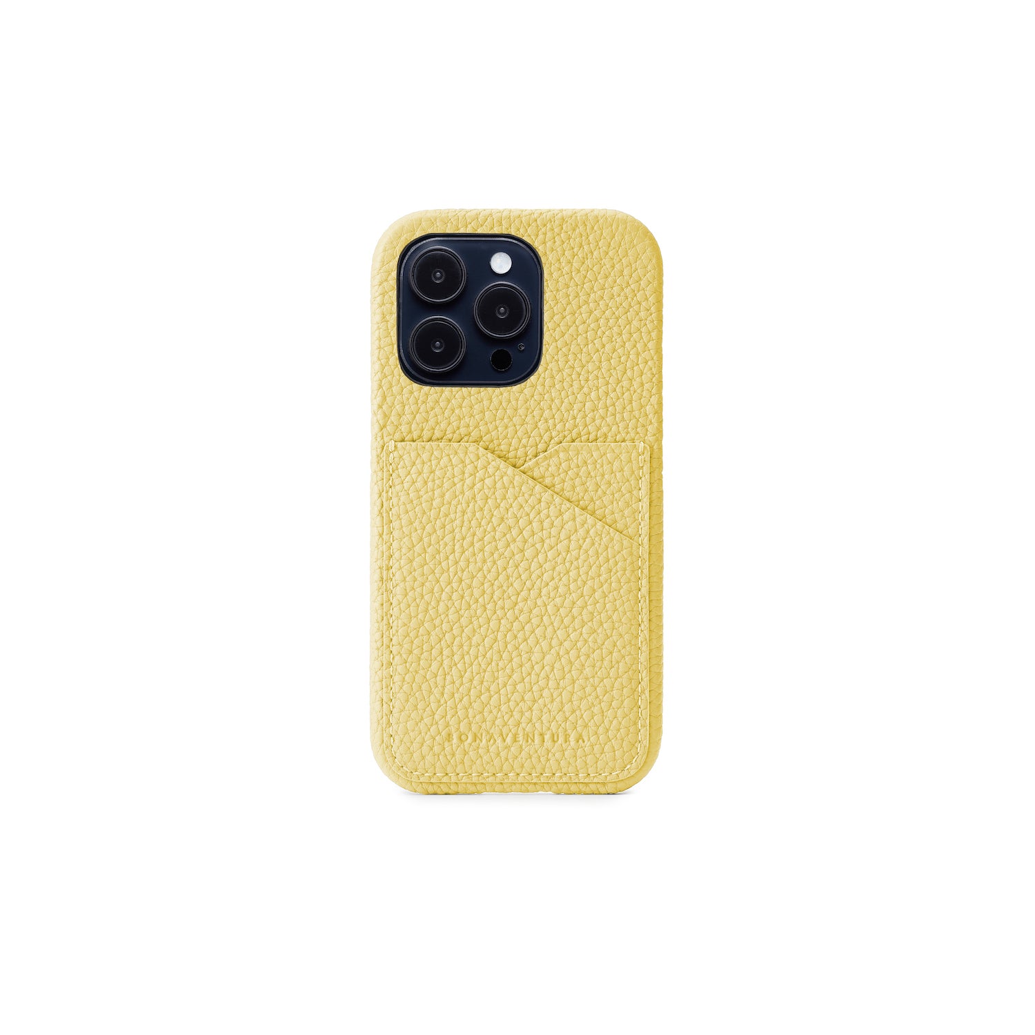 iPhone 14 Pro Back Cover Case Shrink Leather (Yellow)
