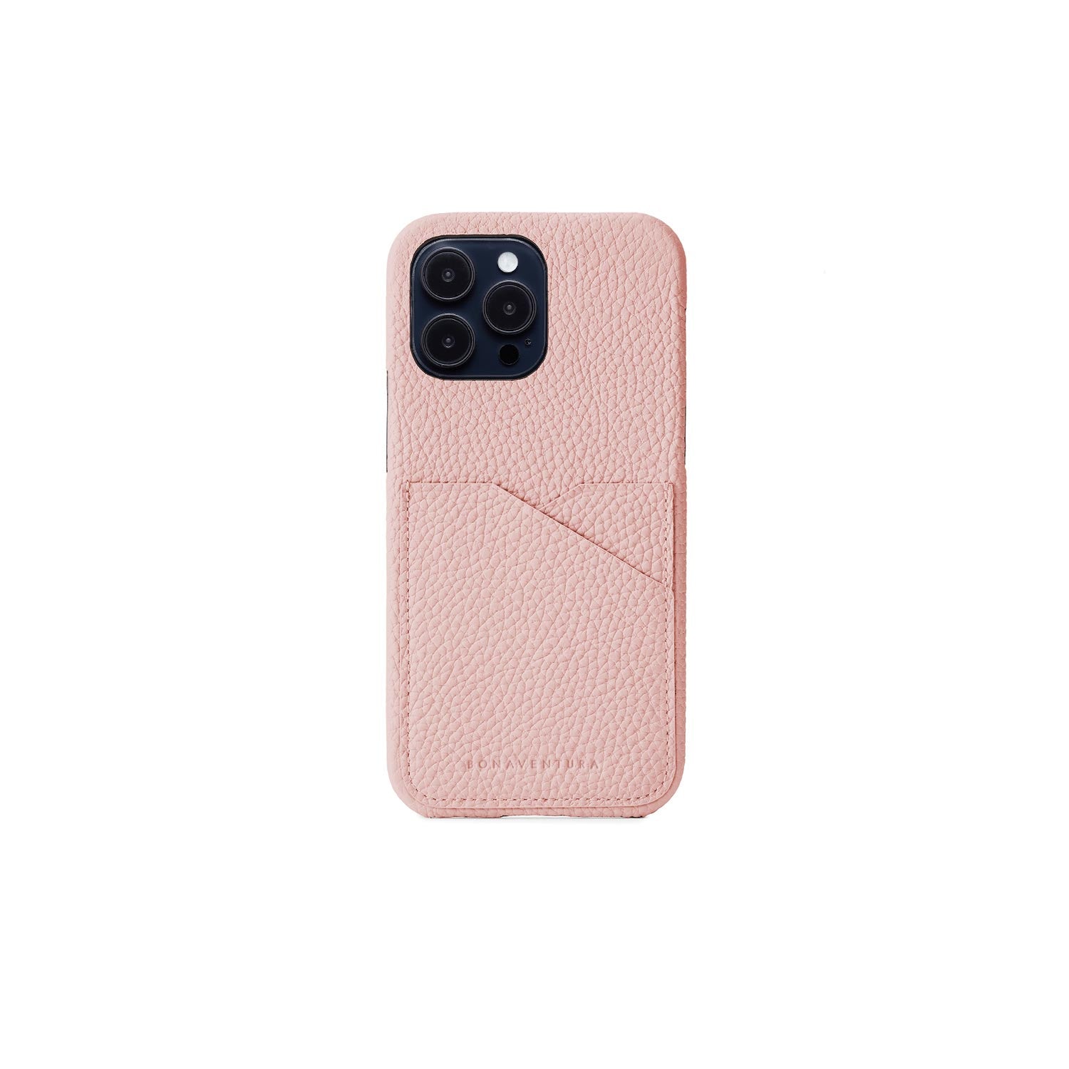 iPhone 14 Pro Max Back Cover Case Shrink Leather (Sakura Pink)