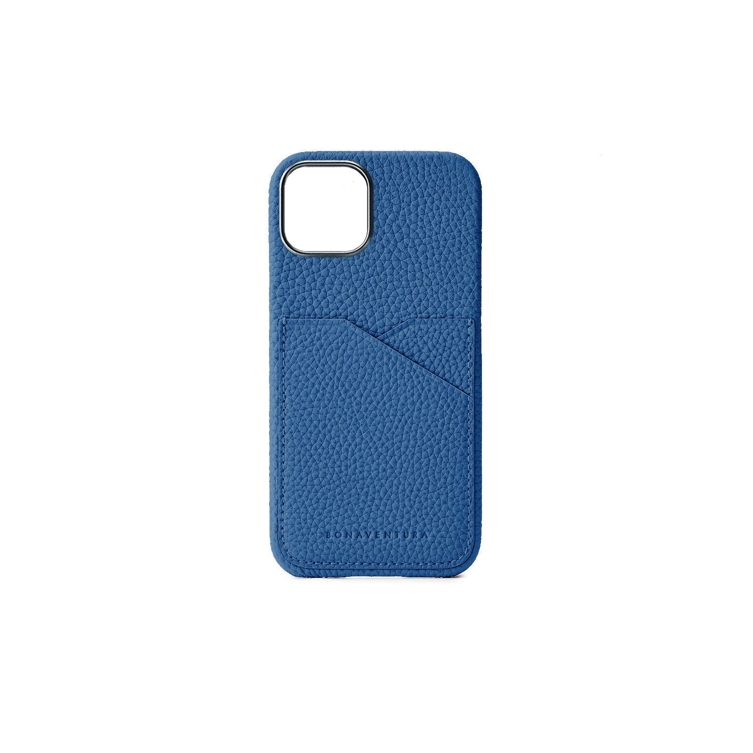 SAVOIA × BONAVENTURA iPhone 15 Back Cover Case Shrink Leather (Savoia Blue)