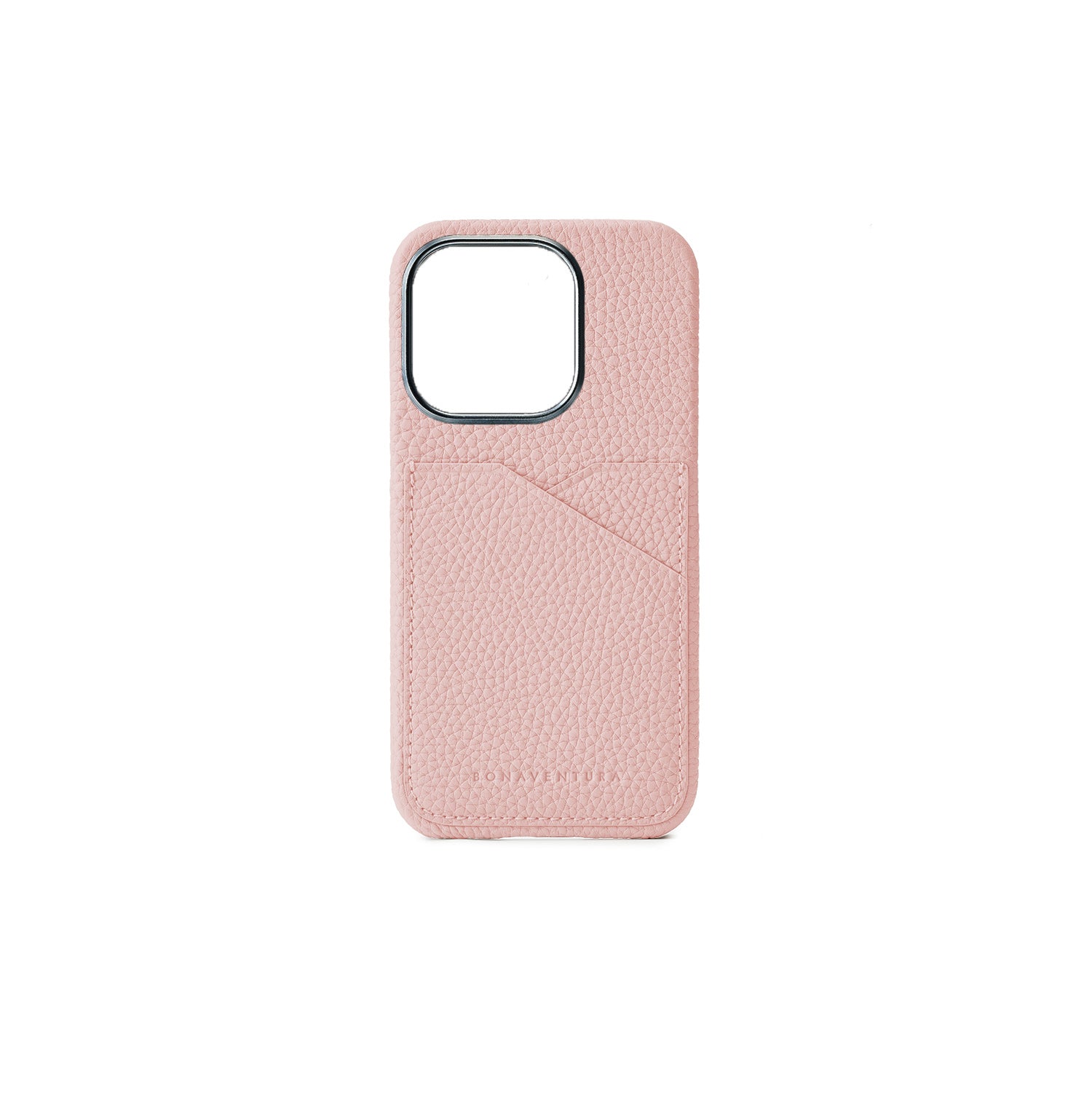 iPhone 15 Pro Back Cover Case Shrink Leather (Sakura Pink)