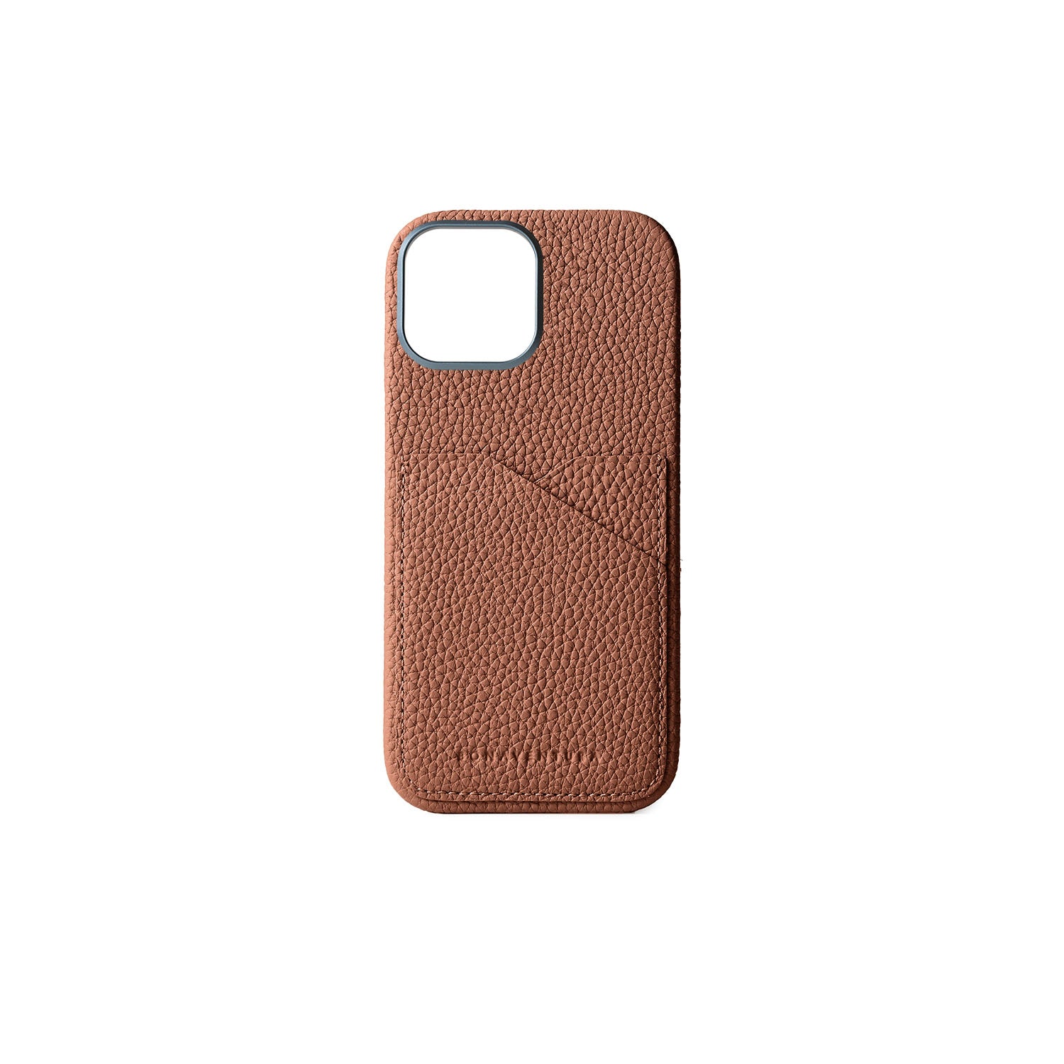 iPhone 16 Back Cover Case Shrink Leather (Camel)
