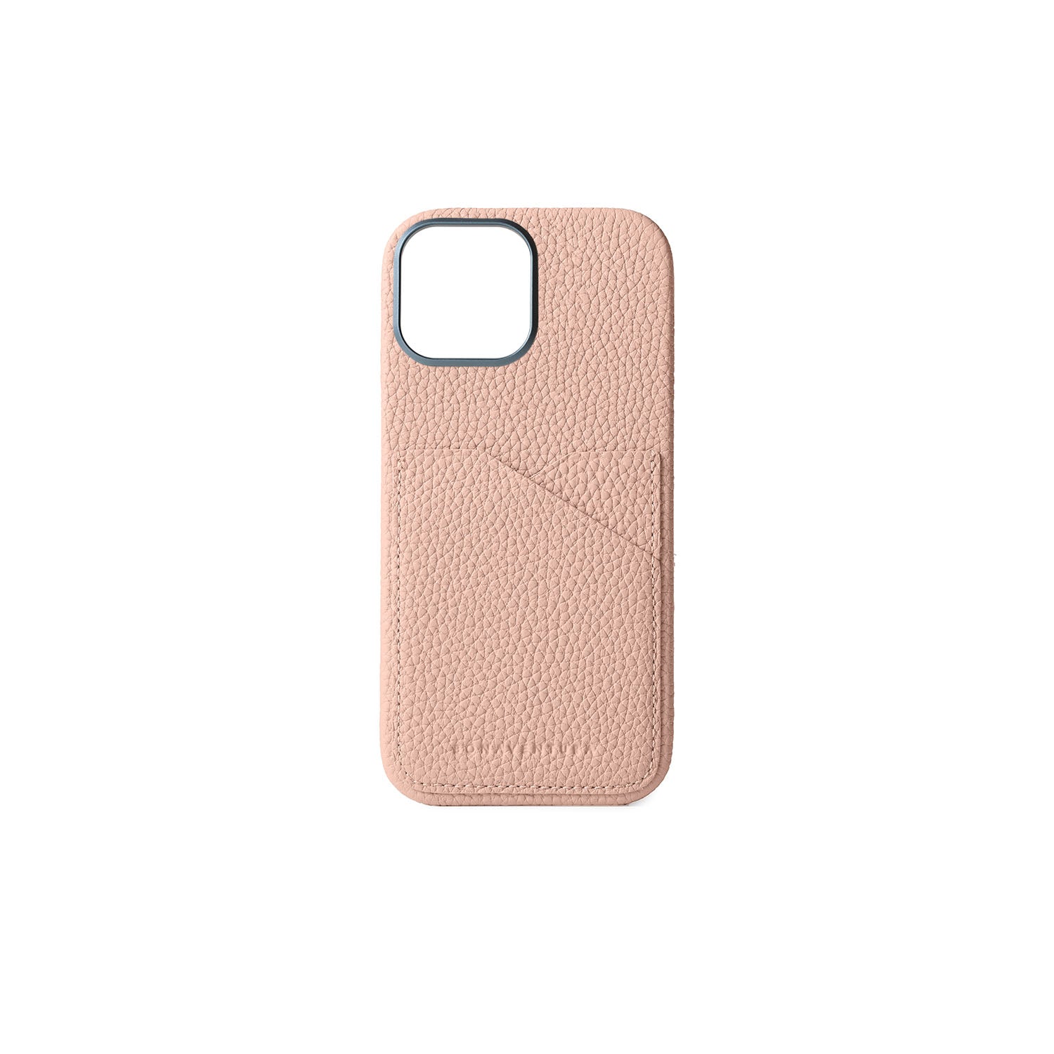 iPhone 16 Back Cover Case Shrink Leather (Almond Pink (Etoupe edge paint))