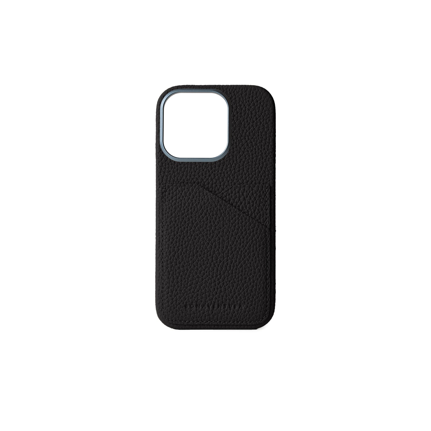 iPhone 16 Pro Back Cover Case Shrink Leather (Black)