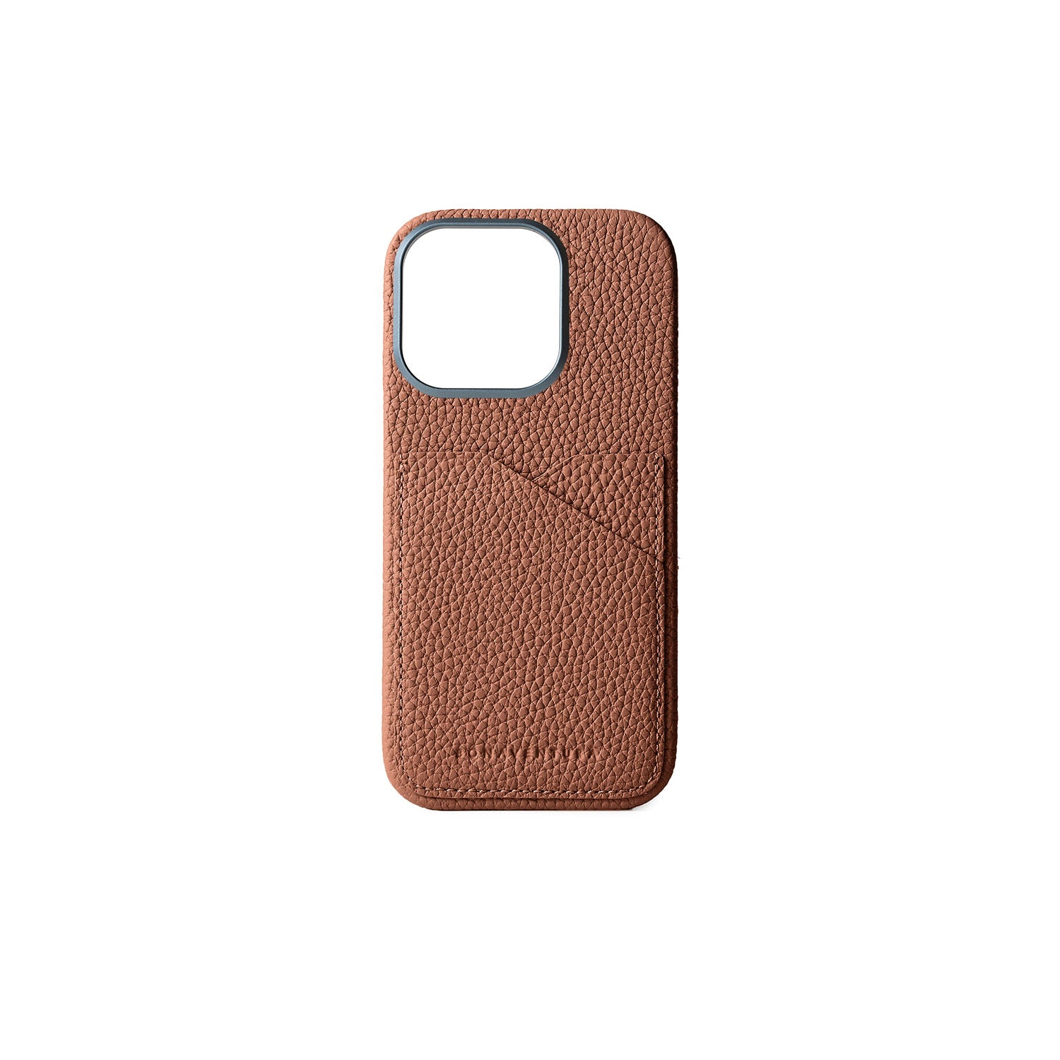 iPhone 16 Pro Back Cover Case Shrink Leather (Camel)