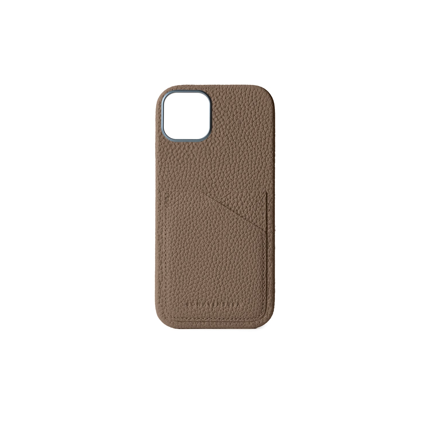 iPhone 16 Plus Back Cover Case Shrink Leather (Etoupe)