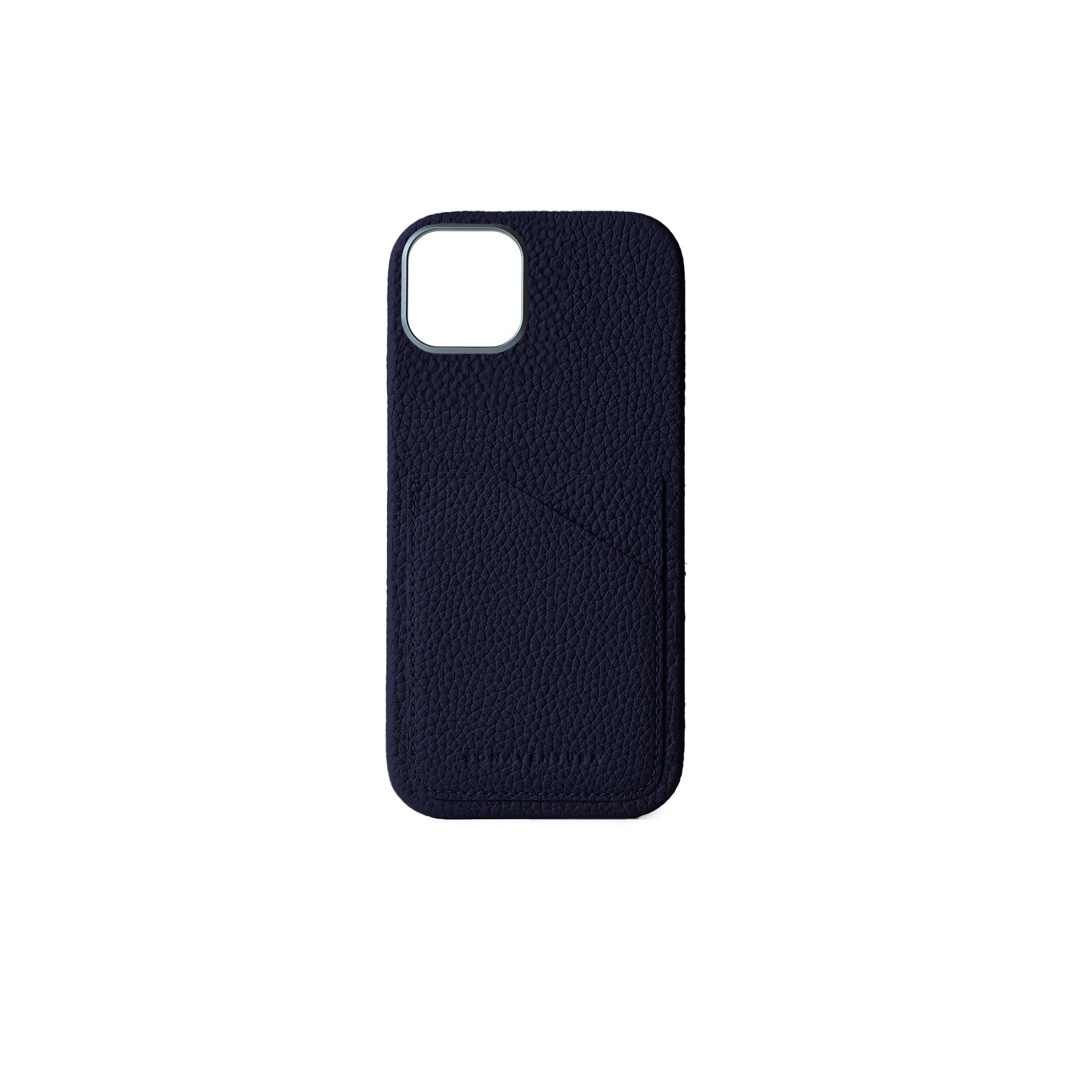 iPhone 16 Plus Back Cover Case Shrink Leather (Navy)