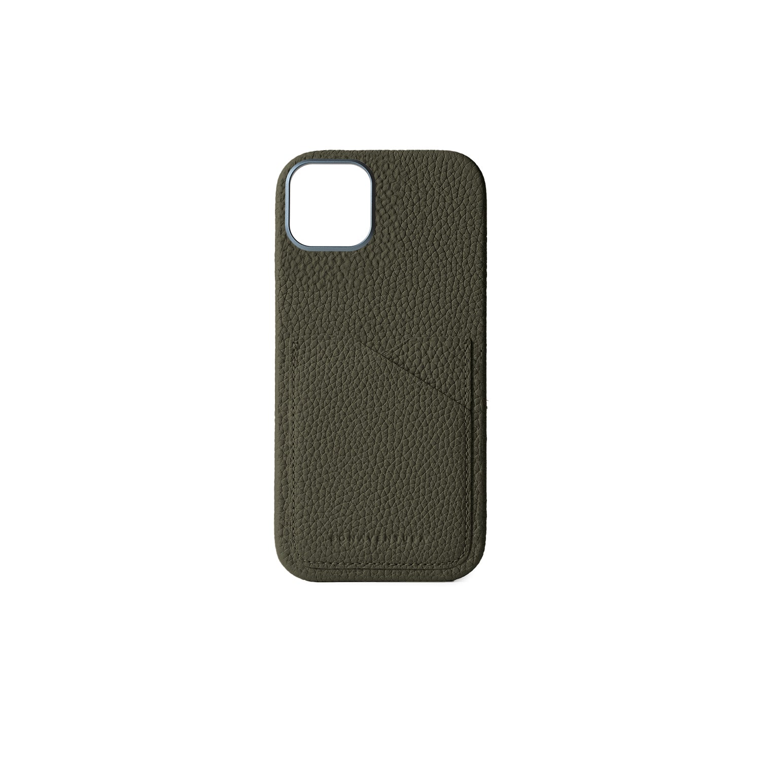 iPhone 16 Plus Back Cover Case Shrink Leather (Olive)