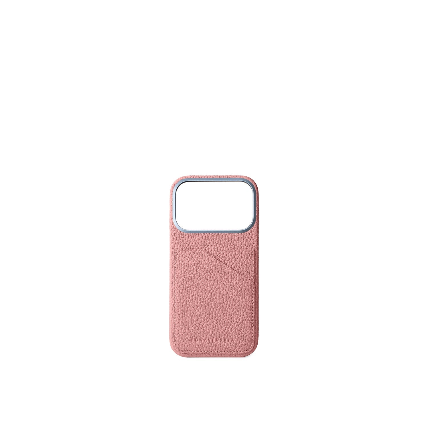 iPhone 17 Pro Back Cover Case Shrink Leather (Coral Pink)