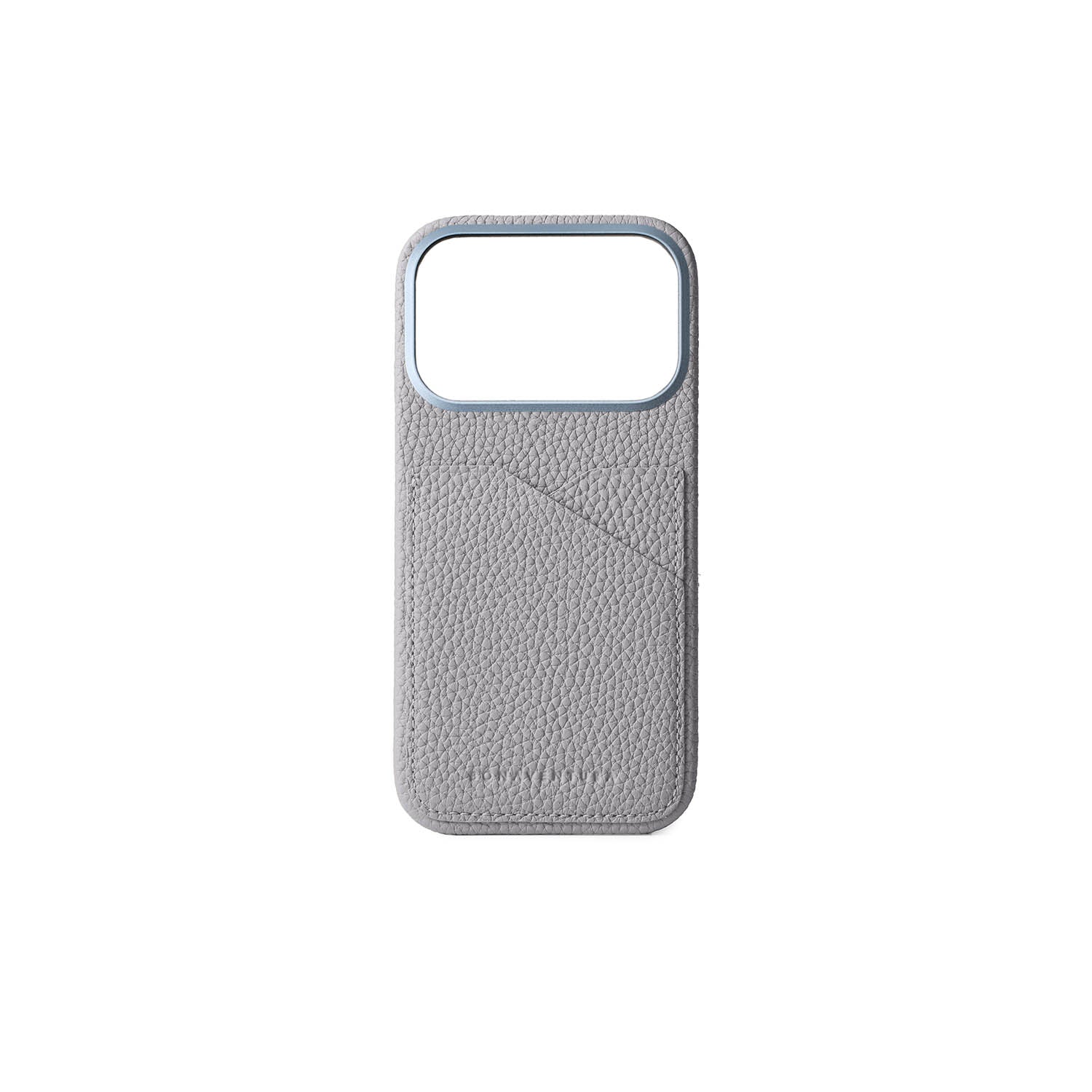 iPhone 17 Pro Back Cover Case Shrink Leather (True Gray)