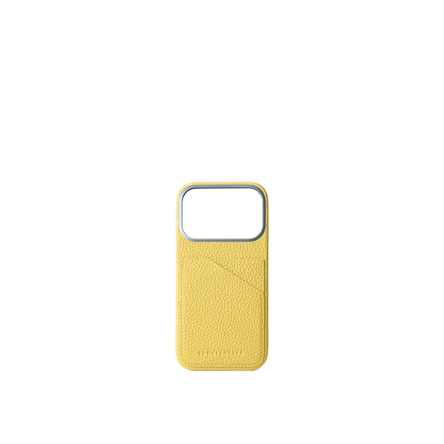 iPhone 17 Pro Back Cover Case Shrink Leather (Yellow)