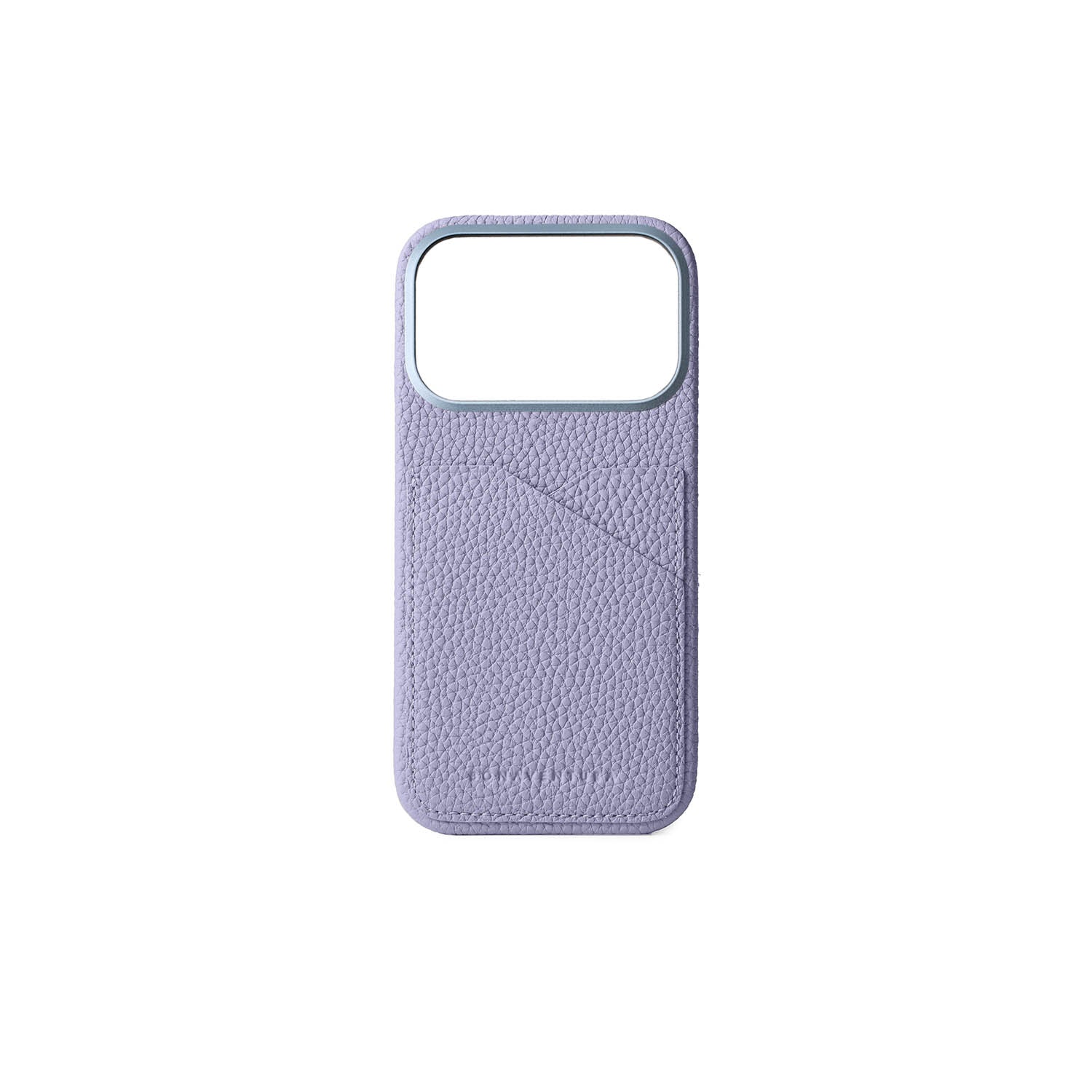 iPhone 17 Pro Back Cover Case Shrink Leather (Wisteria Purple (Etoupe edge paint))