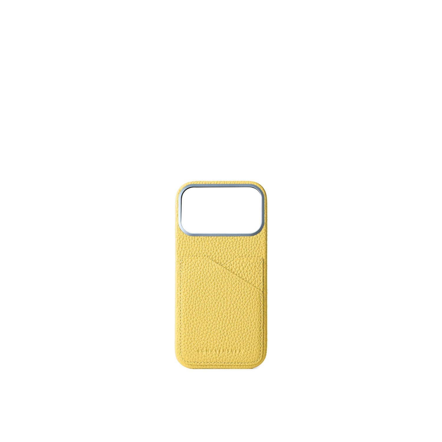 iPhone 17 Pro Max Back Cover Case Shrink Leather (Yellow)