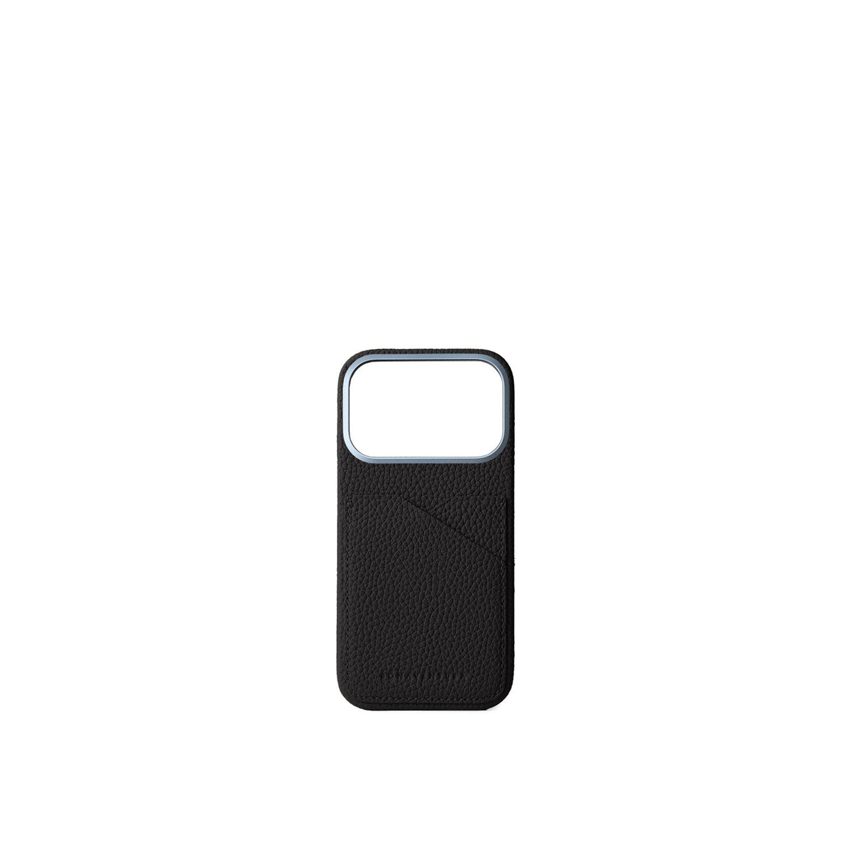 iPhone 18 Pro Back Cover Case Shrink Leather (Black)