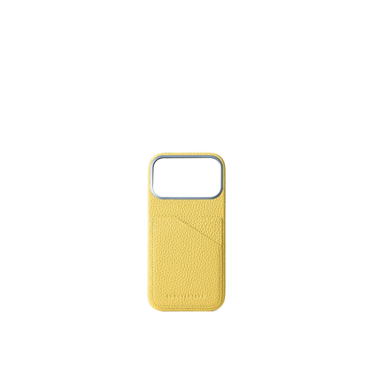 iPhone 18 Pro Max Back Cover Case Shrink Leather (Yellow)