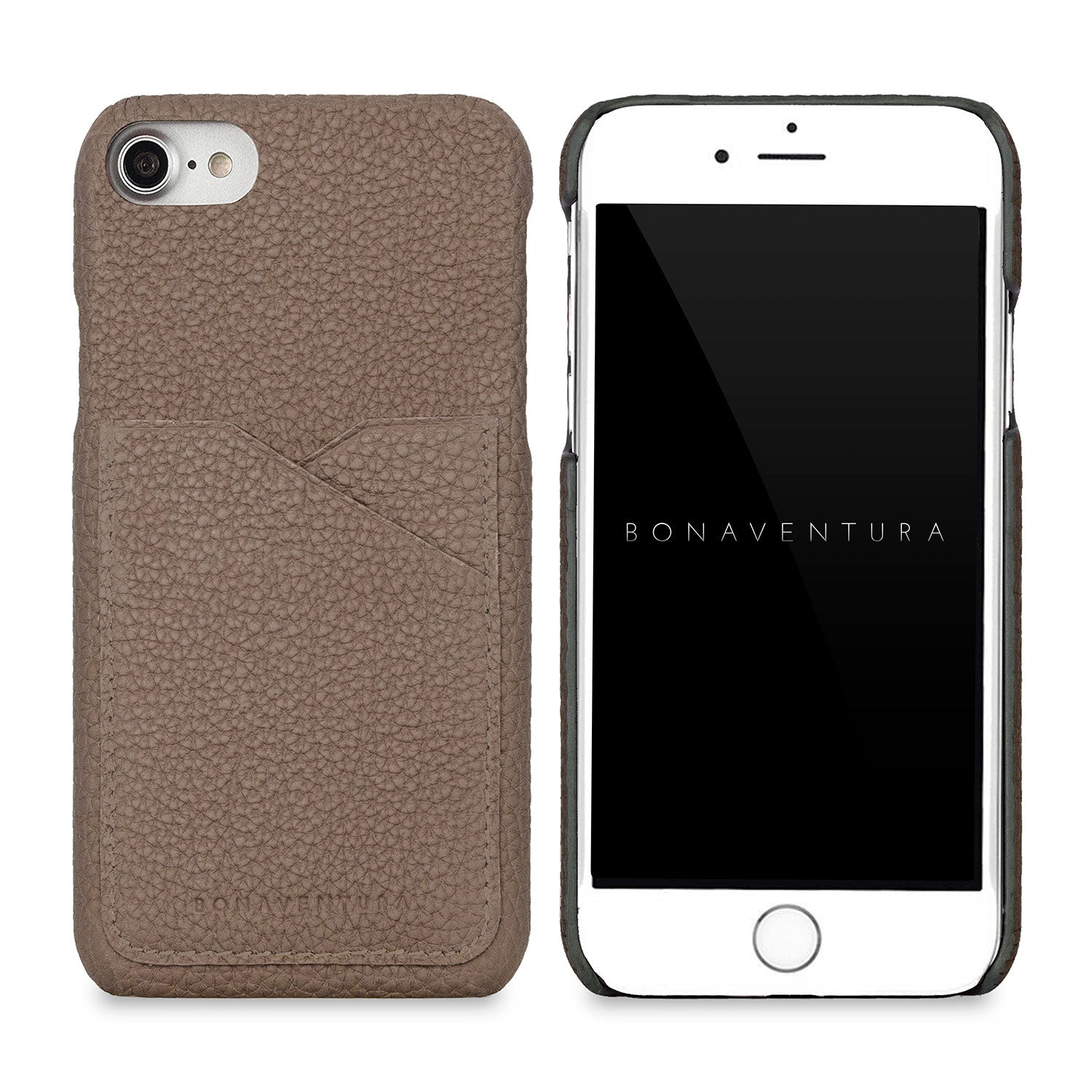 iPhone SE / 8 / 7 / 6s / 6 Back Cover Case Shrink Leather (Etoupe)