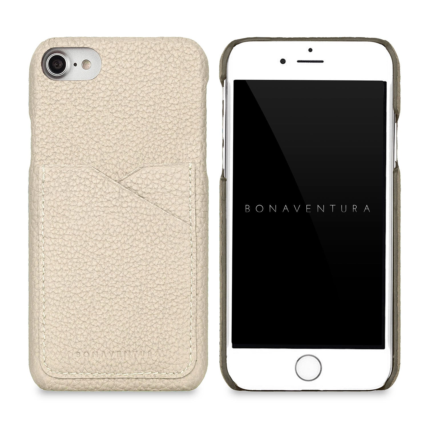 iPhone SE / 8 / 7 / 6s / 6 Back Cover Case Shrink Leather (Ivory)