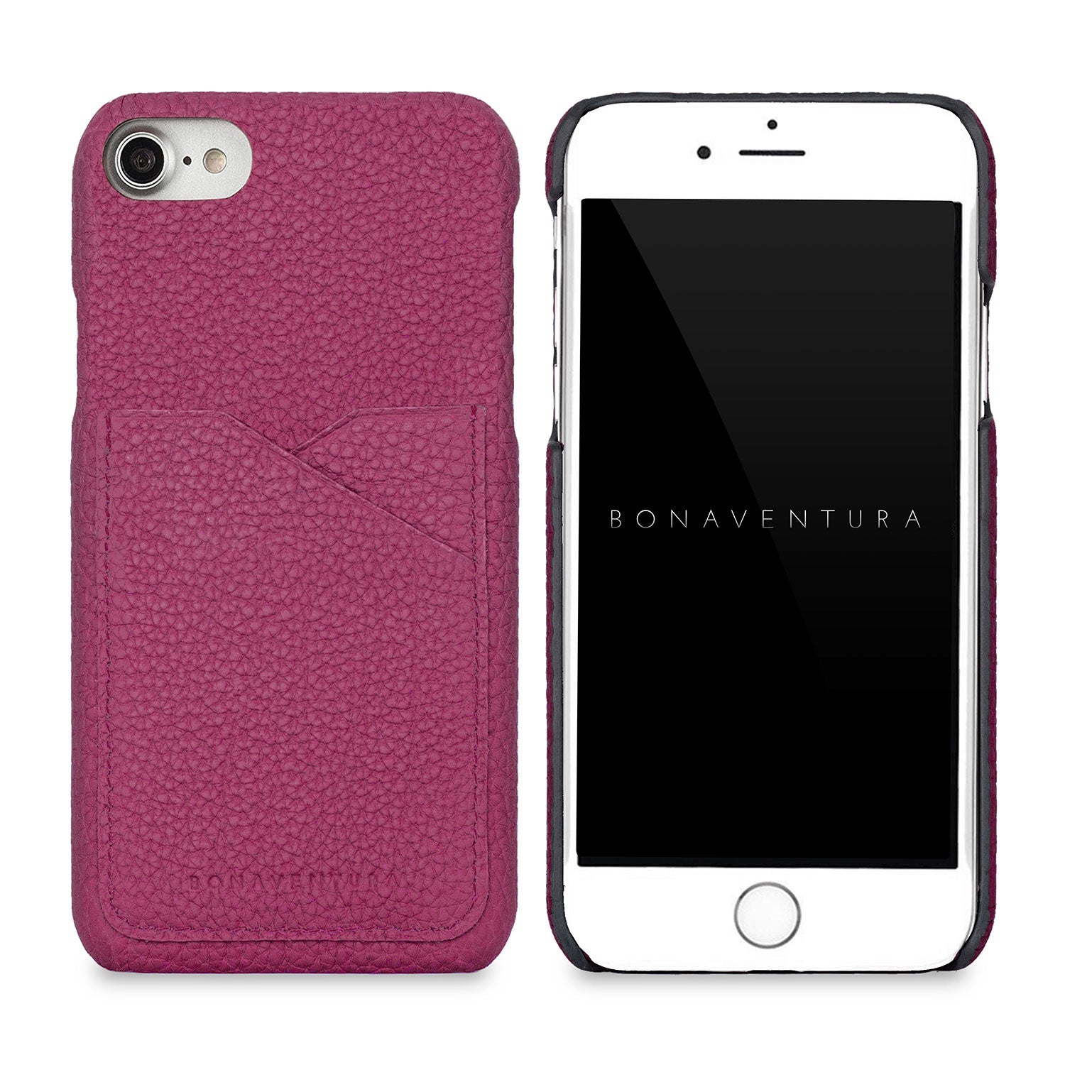 iPhone SE / 8 / 7 / 6s / 6 Back Cover Case Shrink Leather (Anemone Purple)