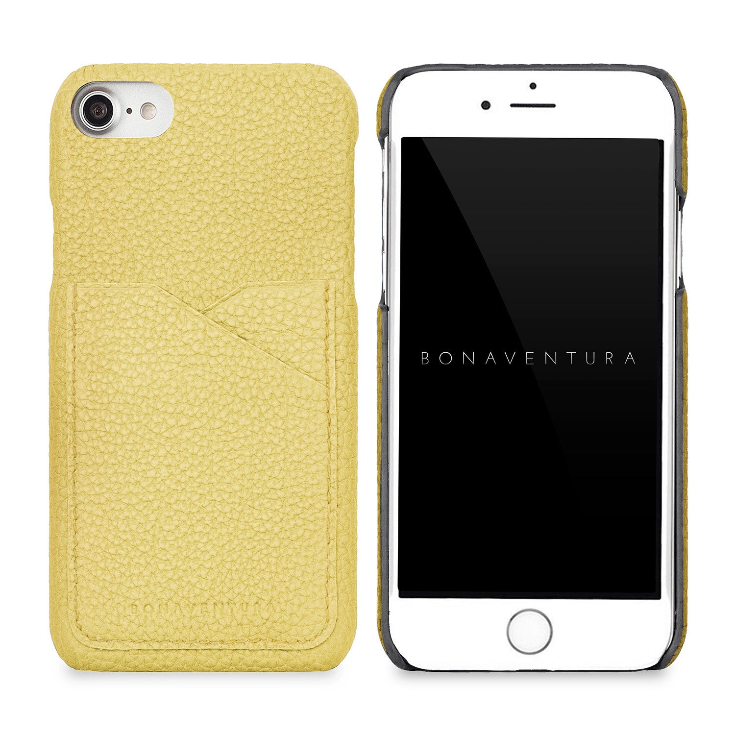 iPhone SE / 8 / 7 / 6s / 6 Back Cover Case Shrink Leather (Yellow)