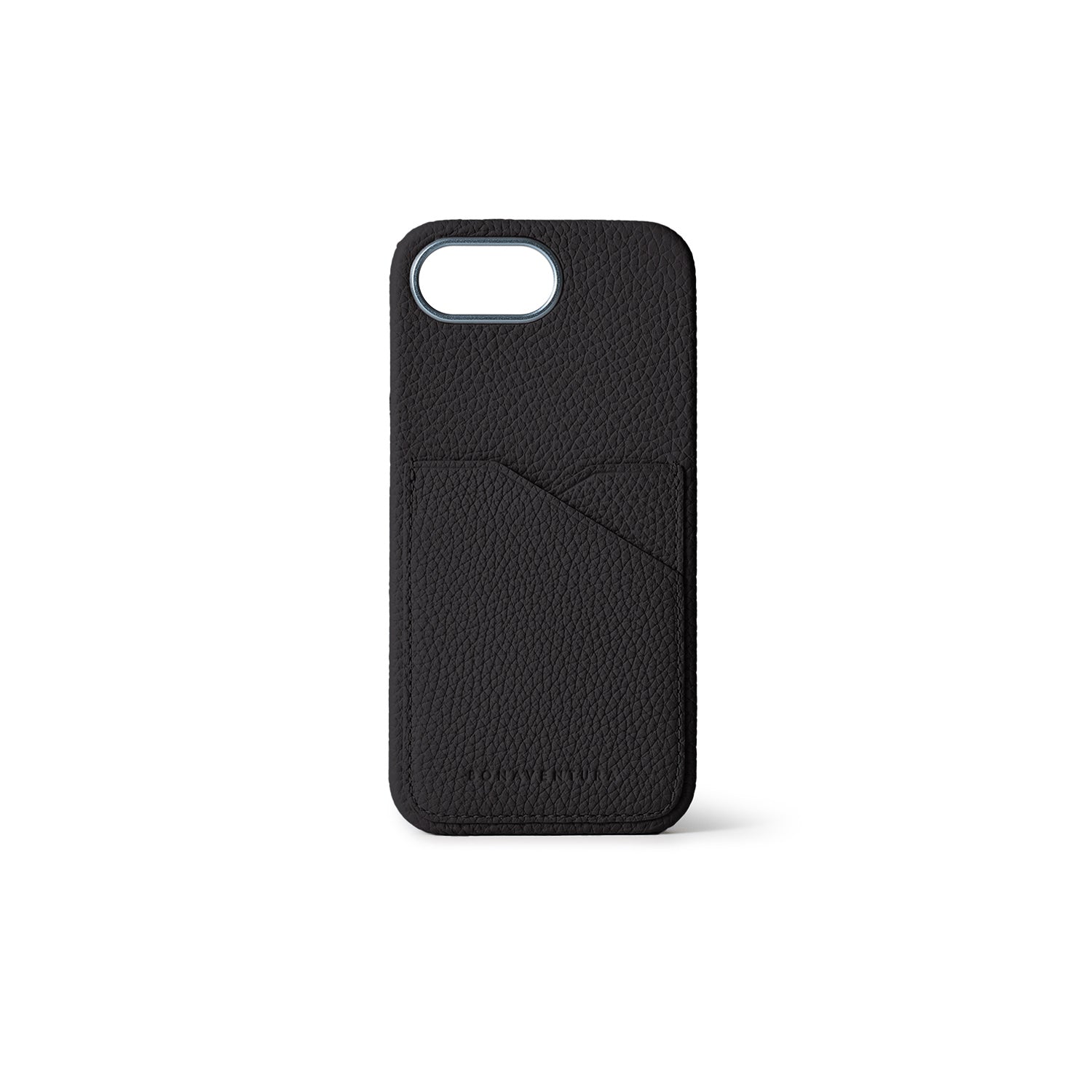 iPhone 16e Back Cover Case Shrink Leather (Black)