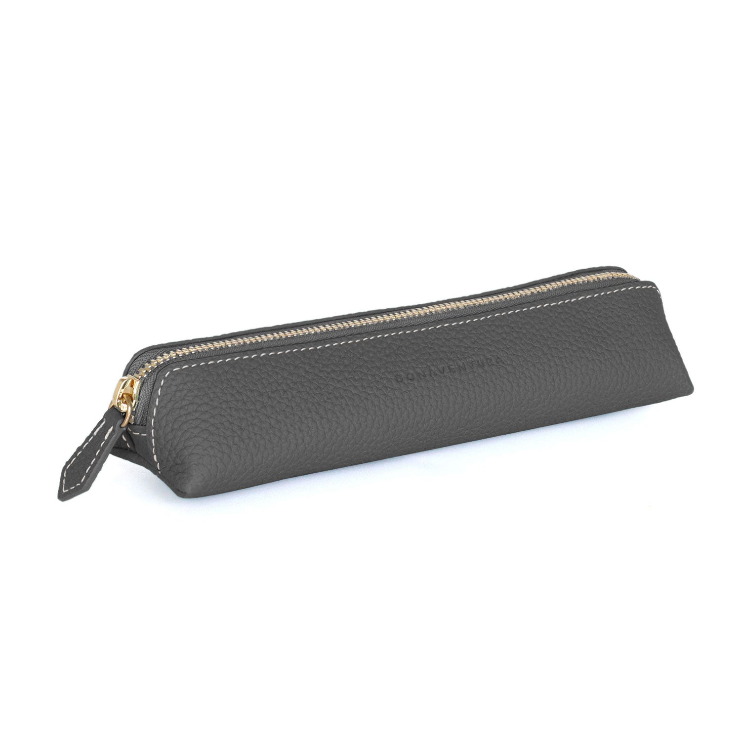 Pen Case Shrink Leather (Charcoal Gray)
