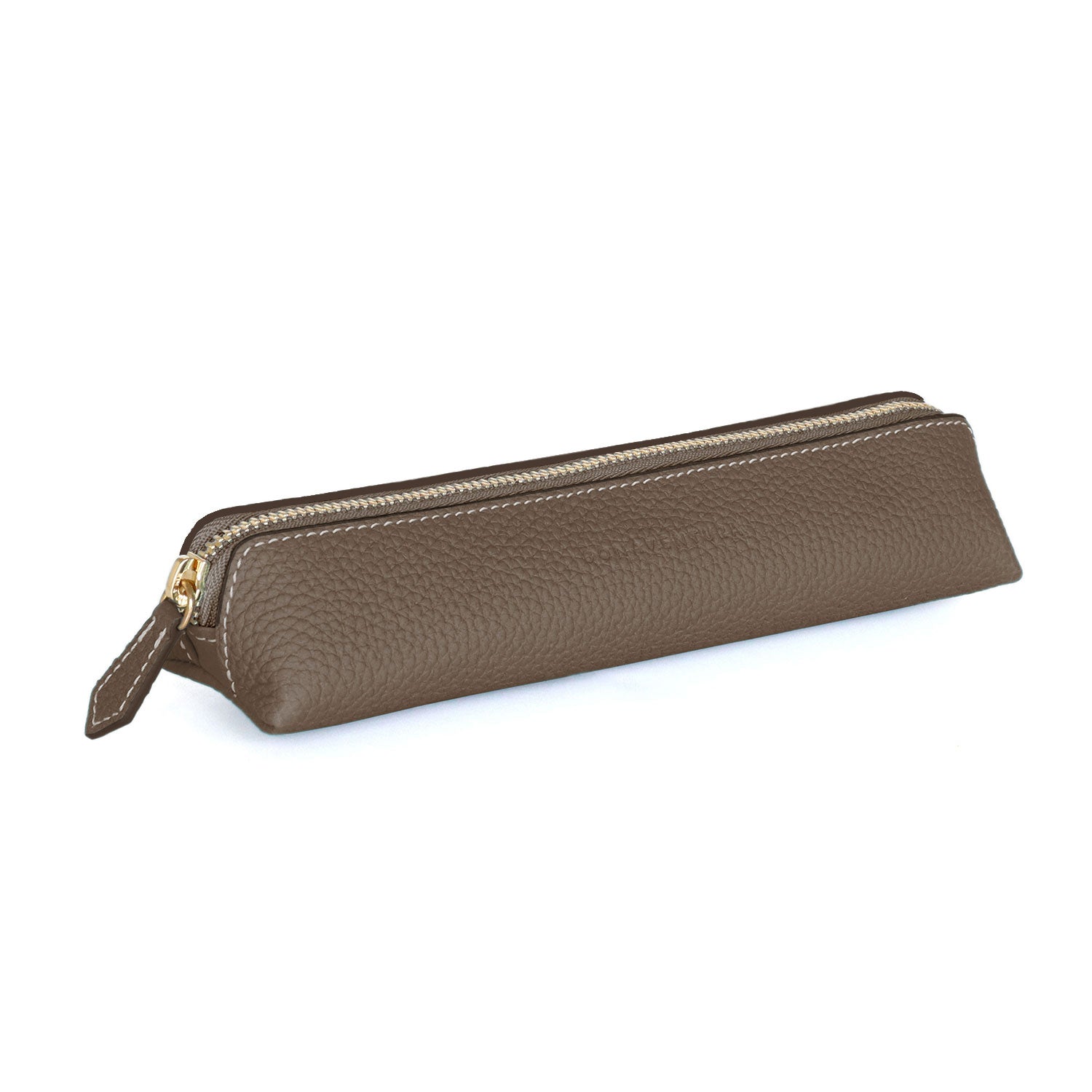 Pen Case Shrink Leather (Etoupe)