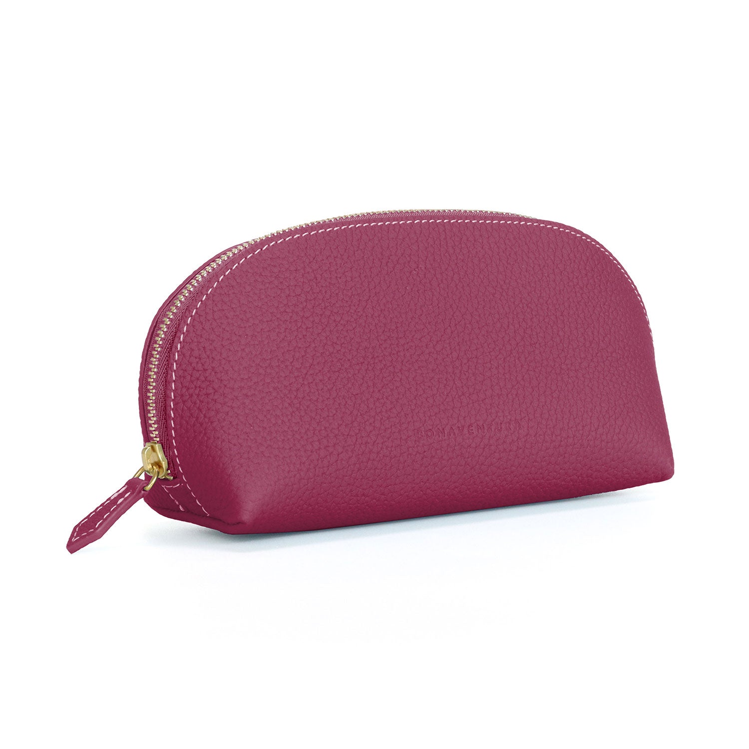 Cosmetic Pouch Bottalato Leather (Anemone Purple - Small)