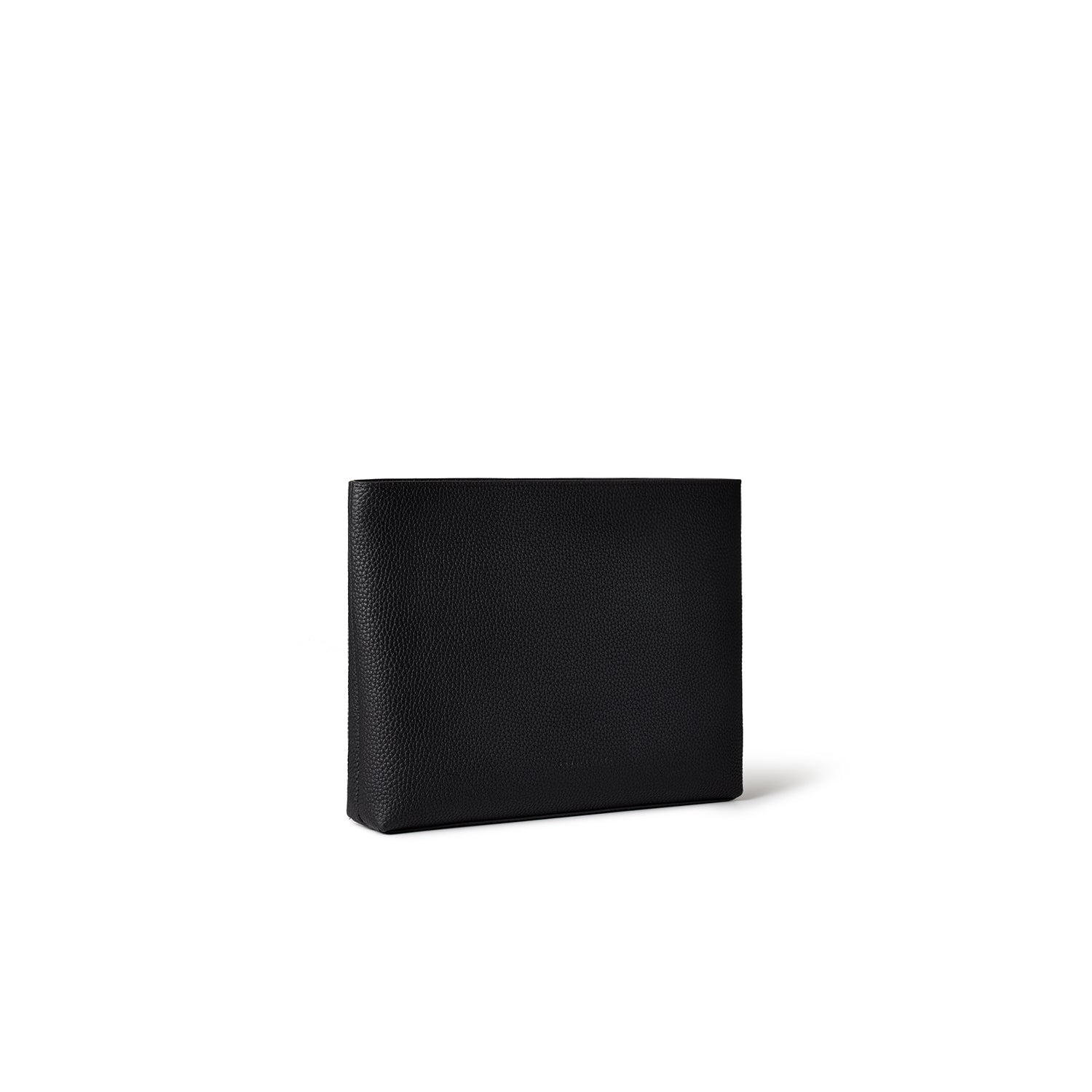 Square Pouch Shrink Leather (Black - Medium)