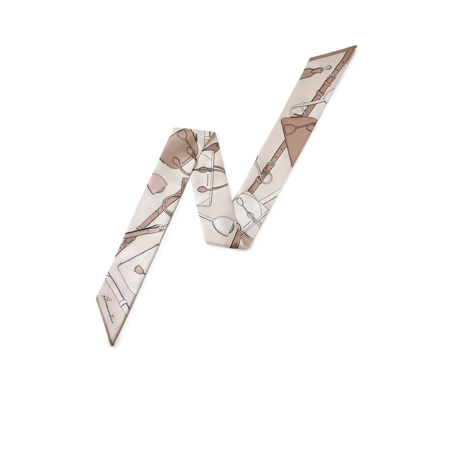 Ribbon Scarf from Silk (My Favorite Things - Shell Pink)