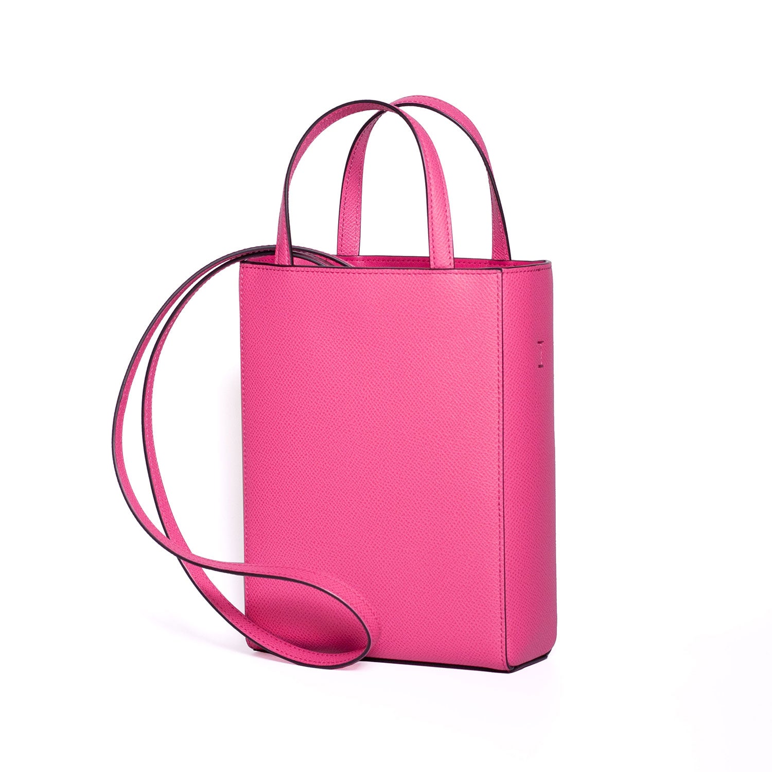 Shopper Bag Nobile Leather (Fuchsia Pink - Mini)