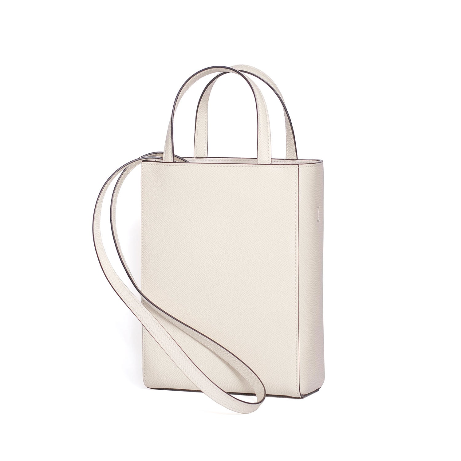 Shopper Bag Nobile Leather (White - Mini)