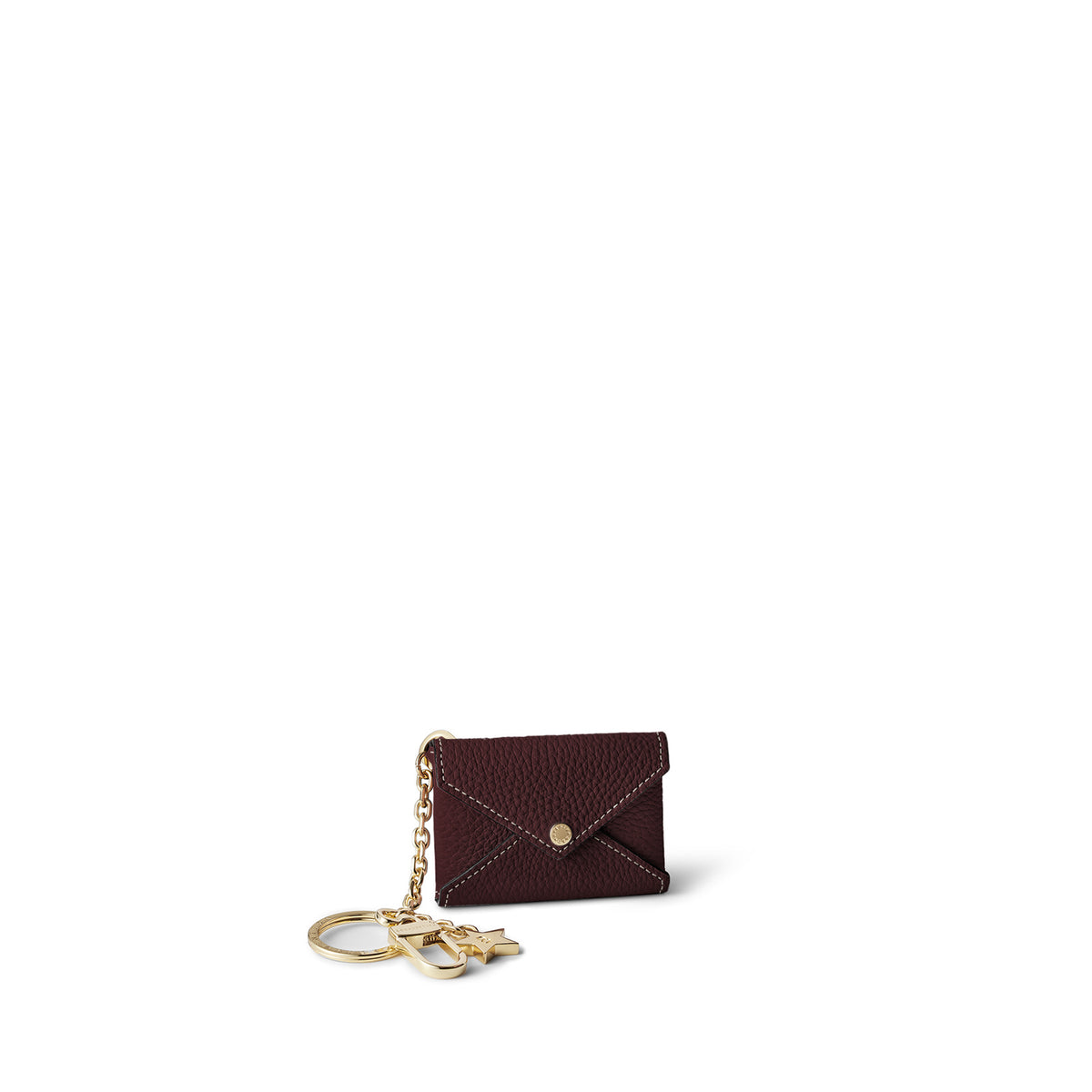 Star Key Holder Shrink Leather (Bordeaux)
