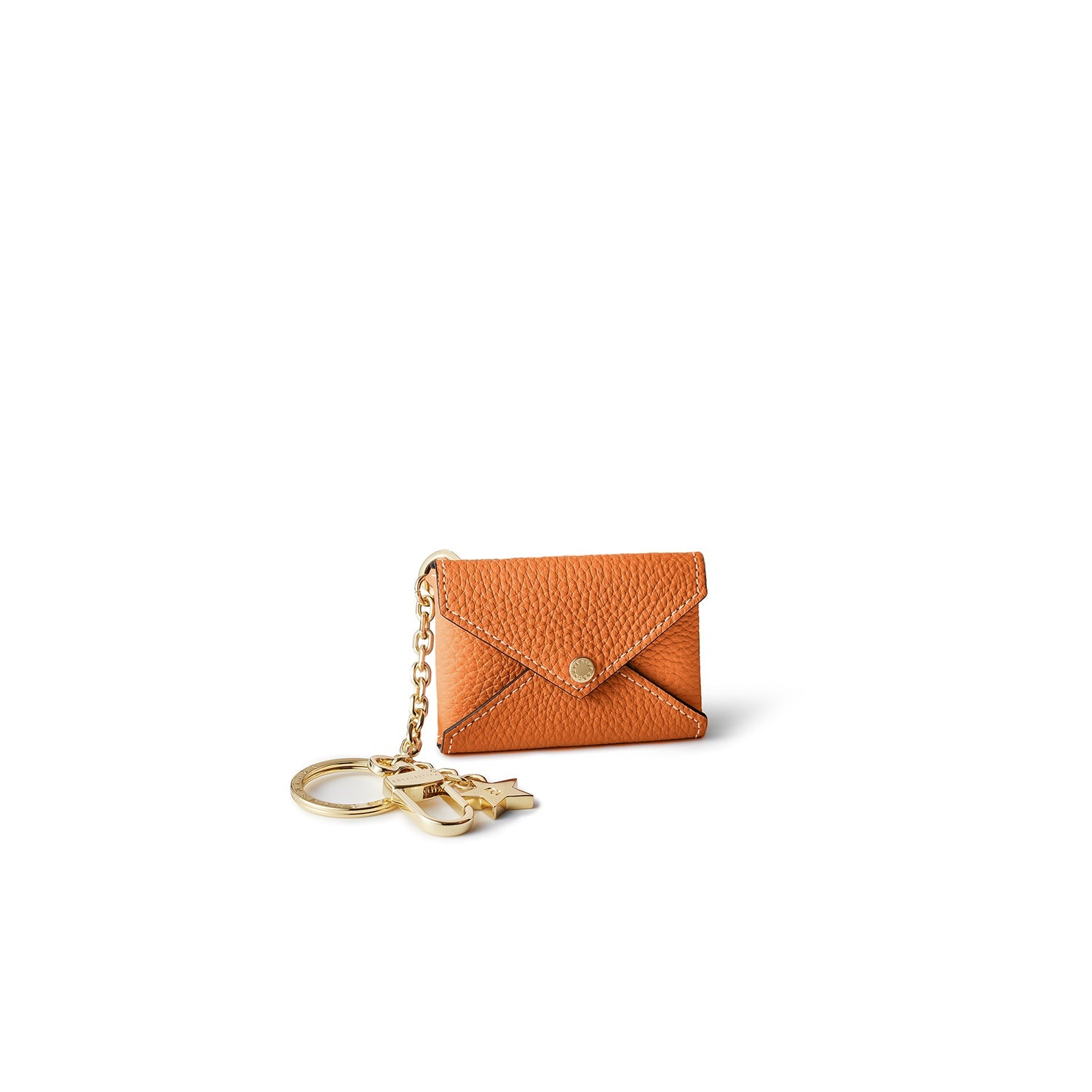 Star Key Holder Shrink Leather (Orange)