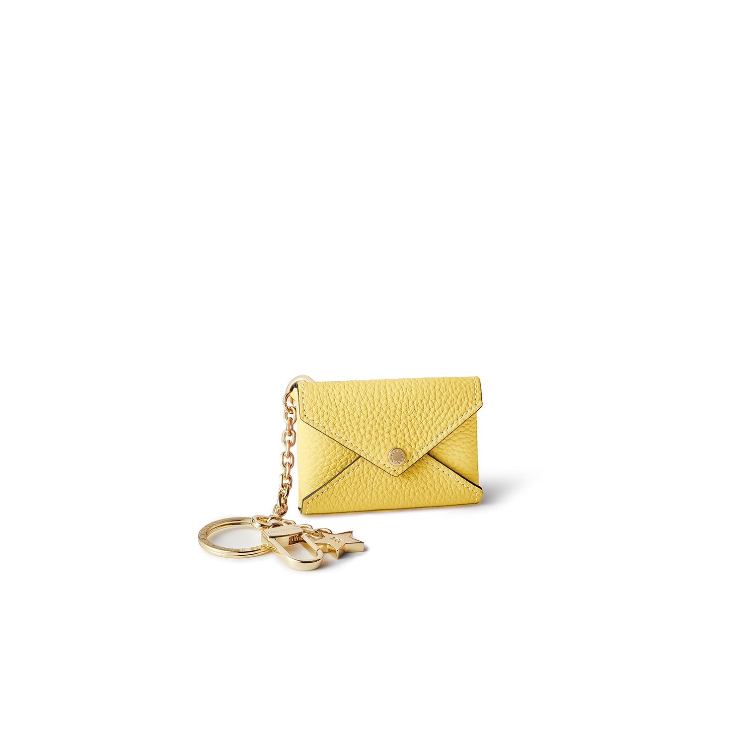 Star Key Holder Shrink Leather (Yellow)