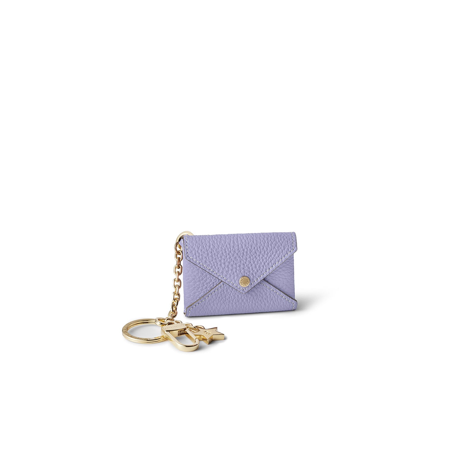 Star Key Holder Shrink Leather (Wisteria Purple (Etoupe edge paint))