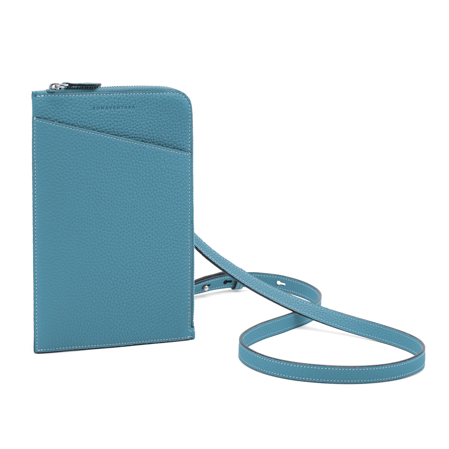 Riley Bag Shrink Leather (Blue Cyan)