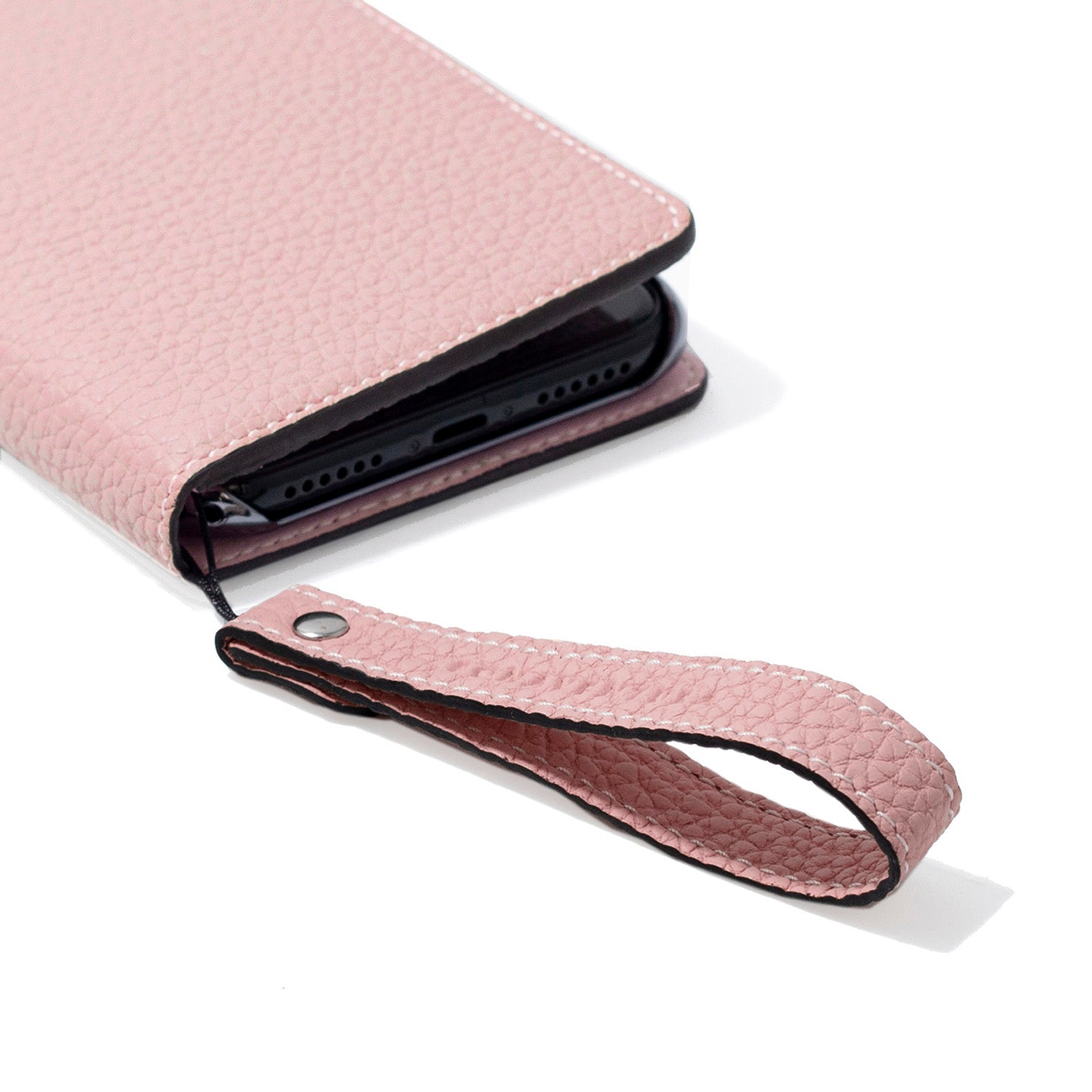 Wrist Strap Shrink Leather (Sakura Pink - Short)