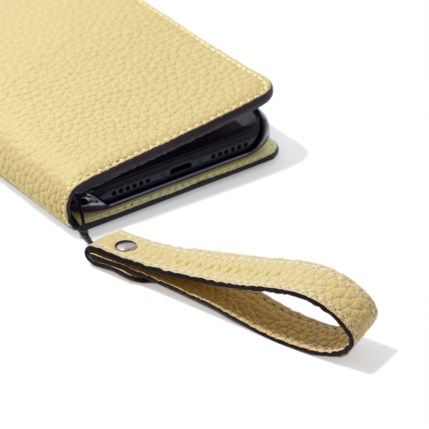 Wrist Strap Shrink Leather (Yellow - Short)