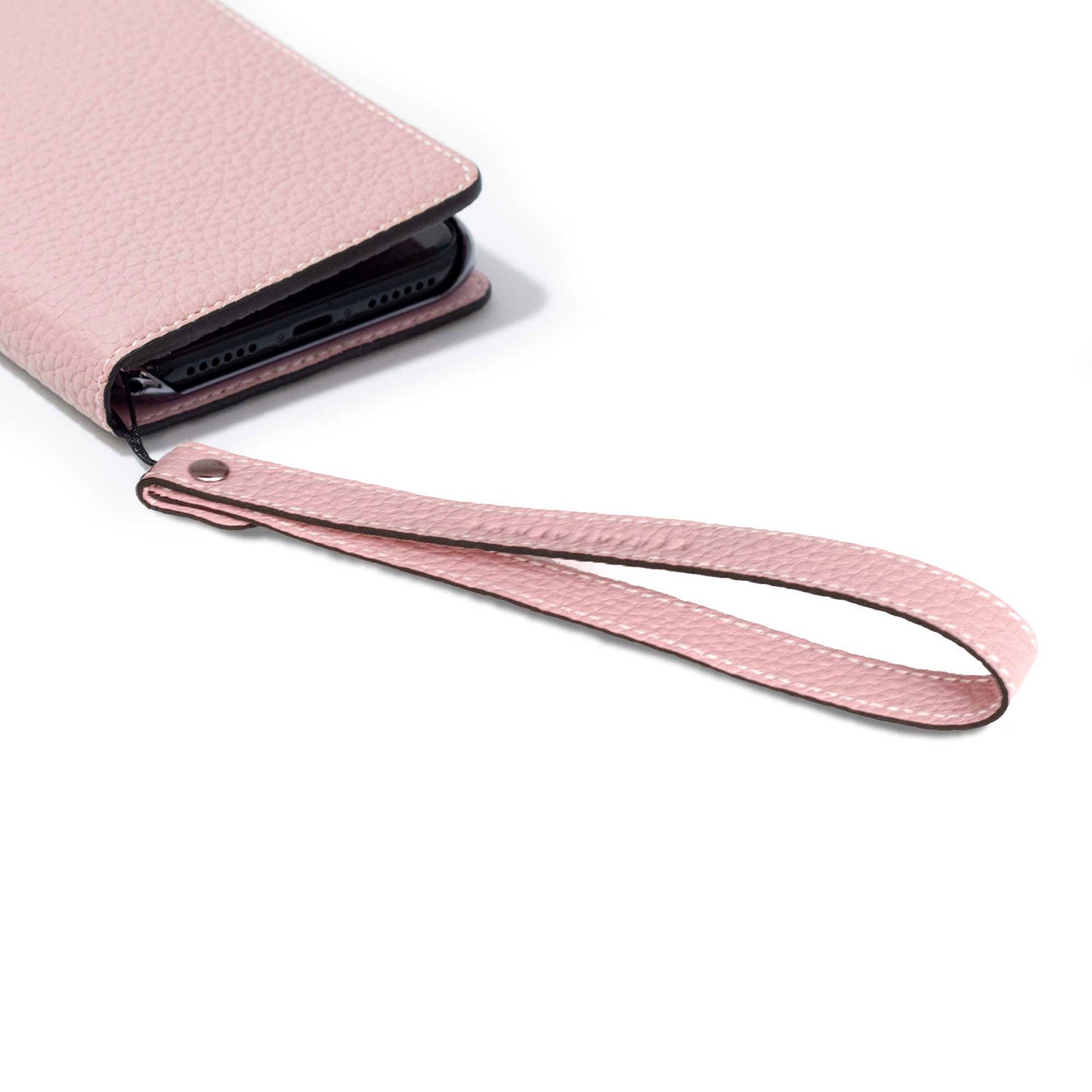 Wrist Strap Shrink Leather (Sakura Pink - Long)