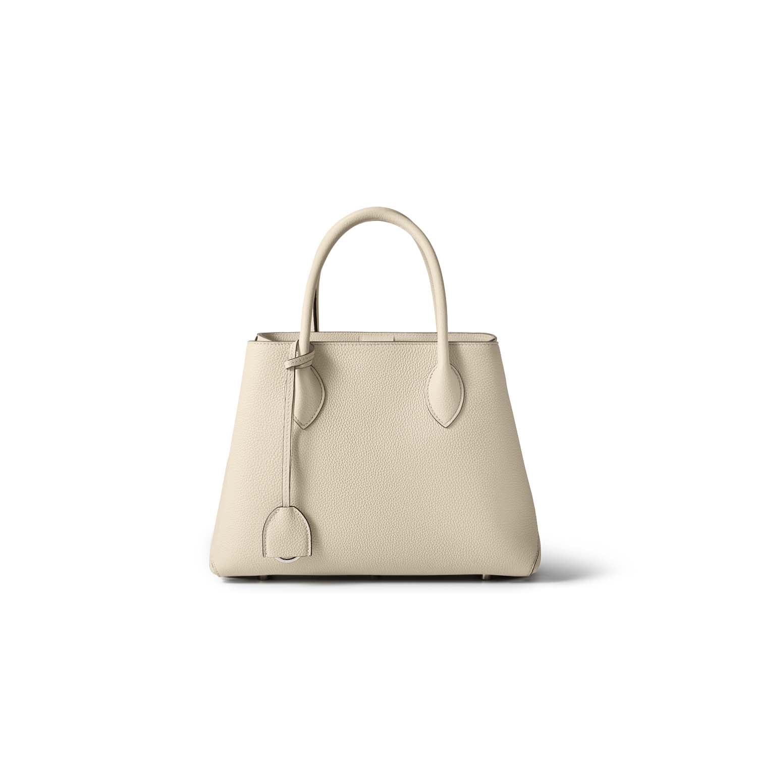 Mia Tote Bag Shrink Leather (Ivory (Etoupe edge paint) - 30)