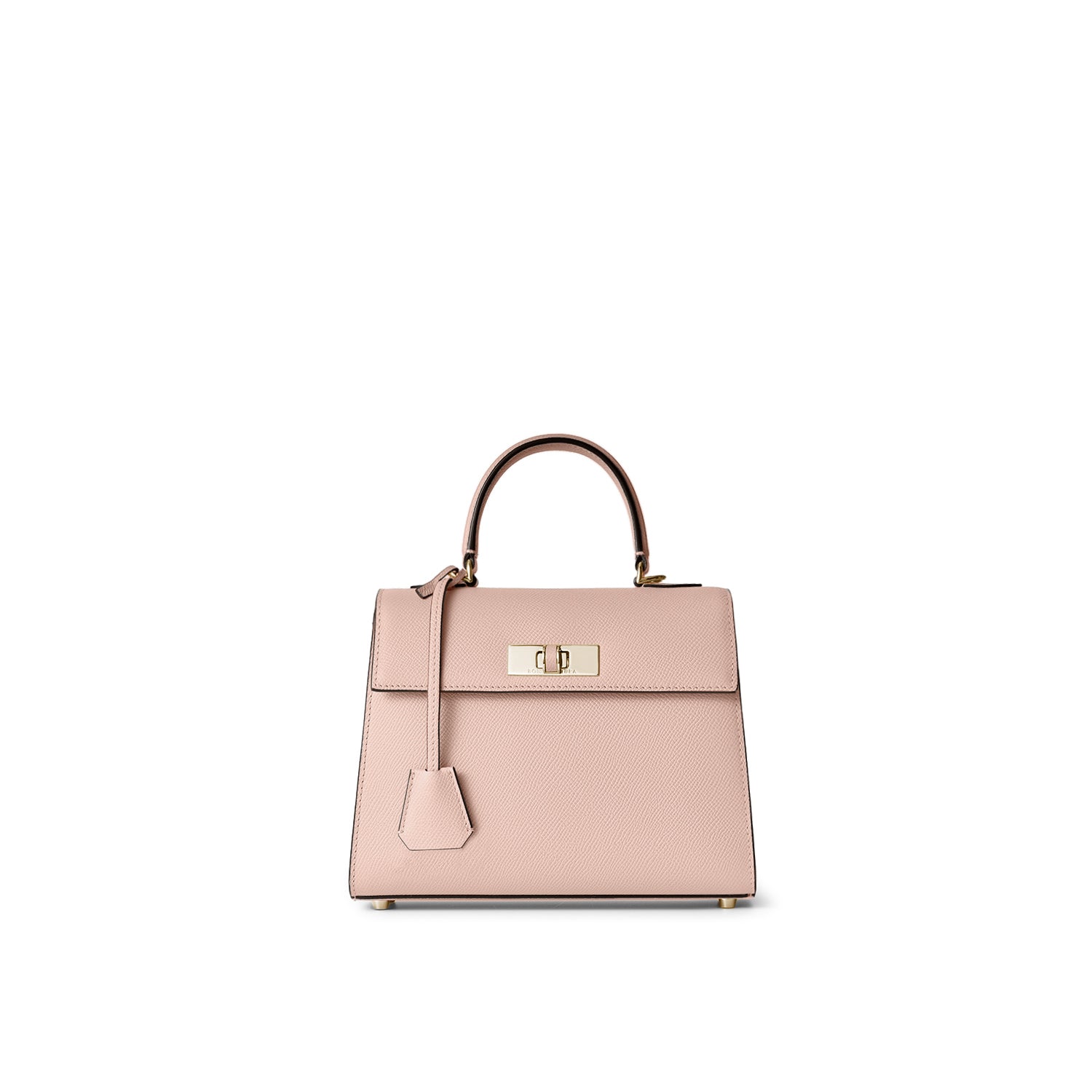 Vittoria Top Handle Bag Nobile Leather (Shell Pink - Mini)