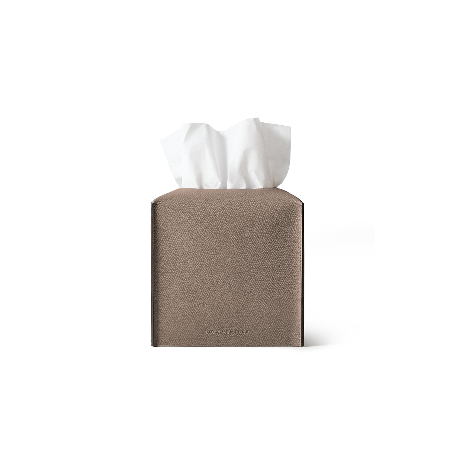 Tissue Box Cover Nobile Leather (Etoupe - Square)