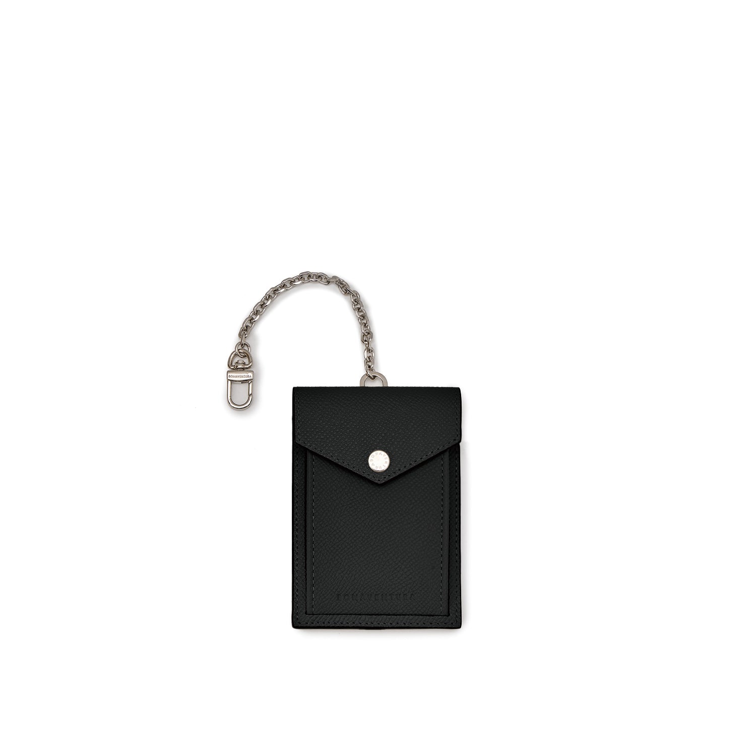 Leather Tag Key Holder Nobile Leather (Black)