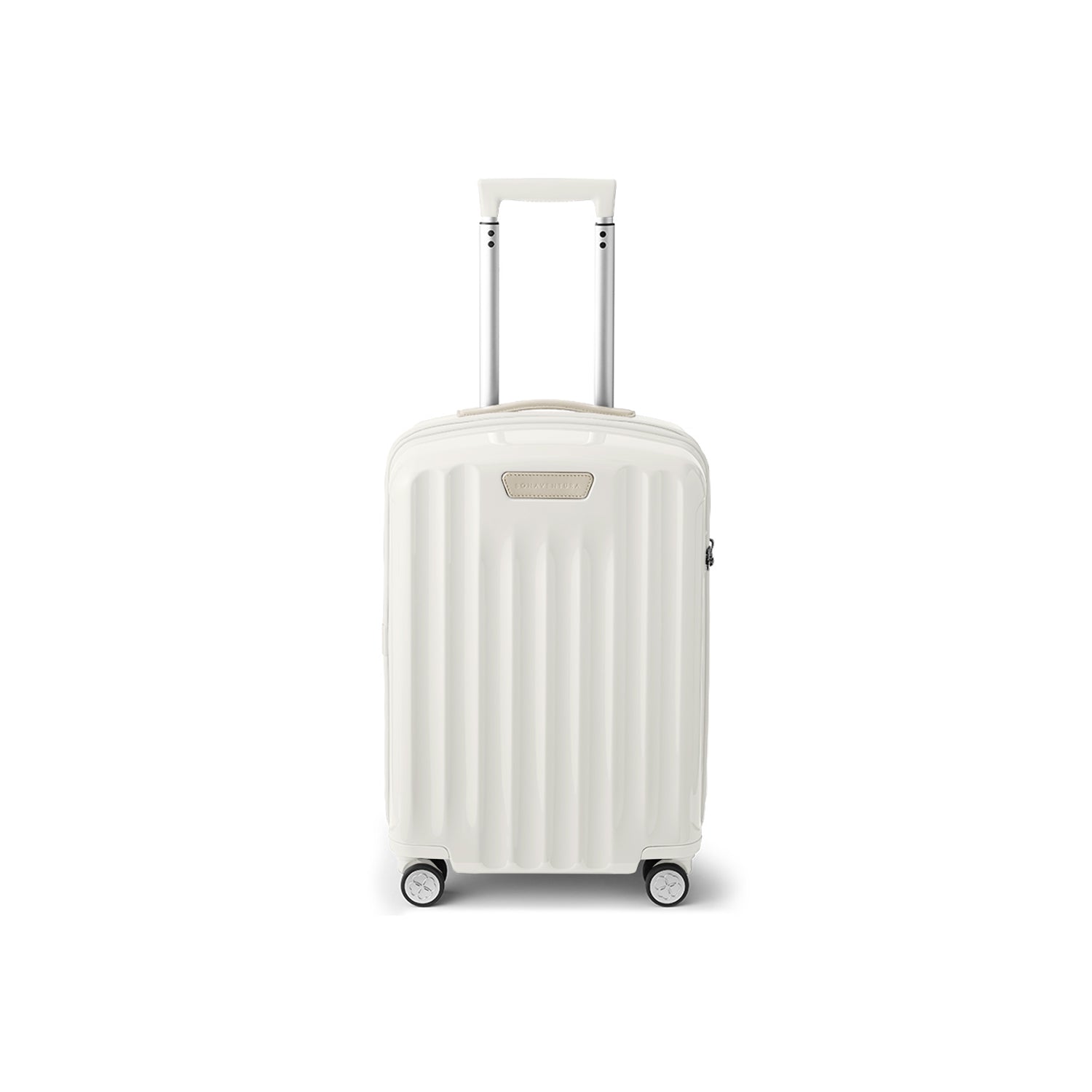 Shiny Polycarbonate Suitcase Cabin (Ivory)