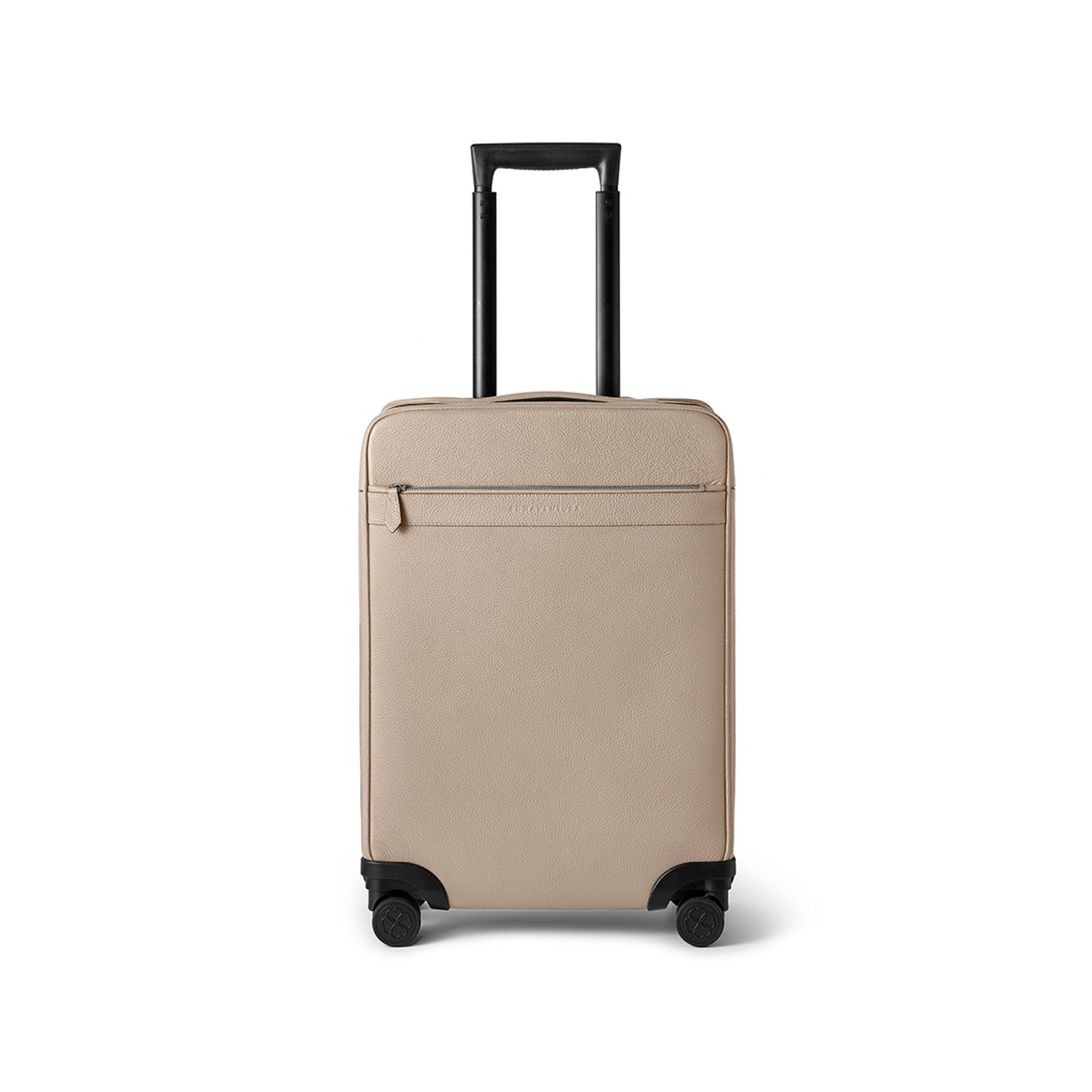 Leather Suitcase Cabin Shrink Leather (Greige)